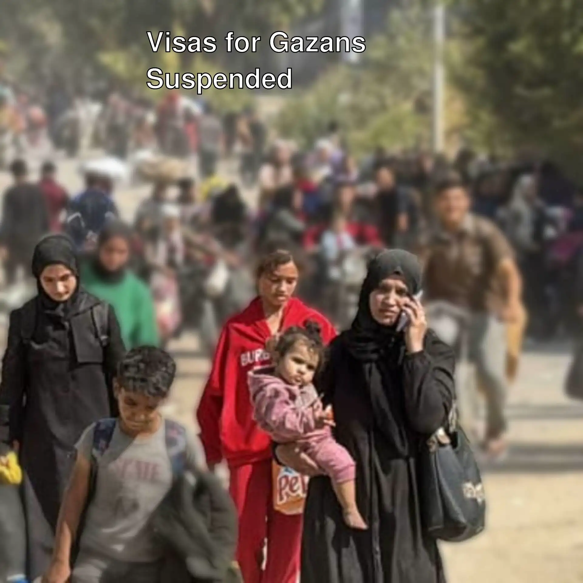 US suspends visas for Gazans. US suspends visas for Gazans.