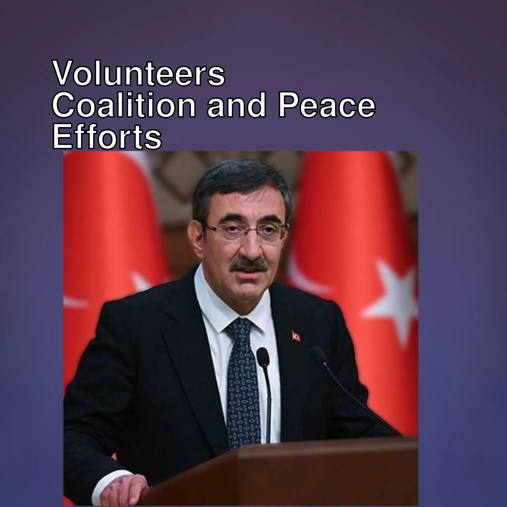 Cevdet Yılmaz speaking at the Volunteers Coalition meeting. Cevdet Yılmaz speaking at the Volunteers Coalition meeting.