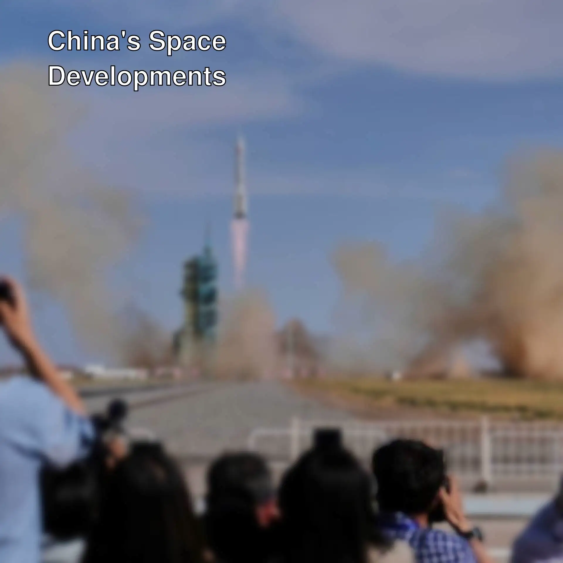 Launch of China's new satellites into space.
