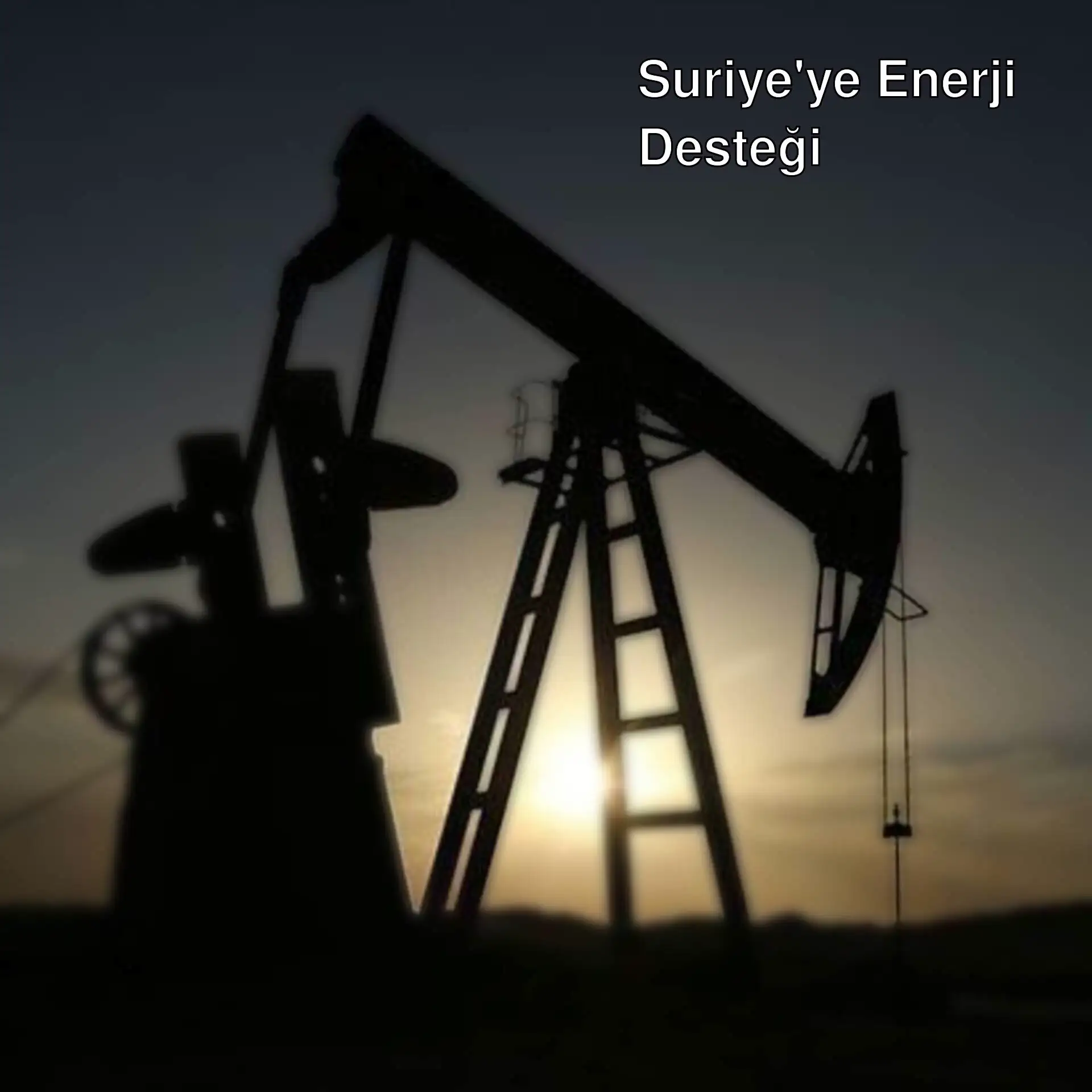 Bir petrol pompasının silueti Bir petrol pompasının silueti