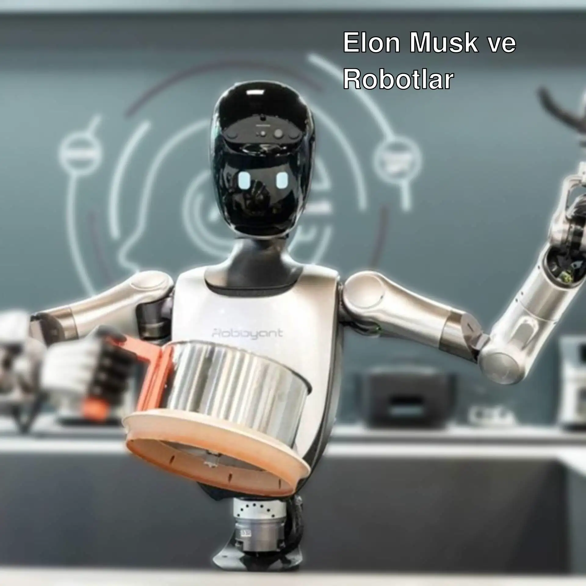 Bir robotun fincan tutması. Bir robotun fincan tutması.