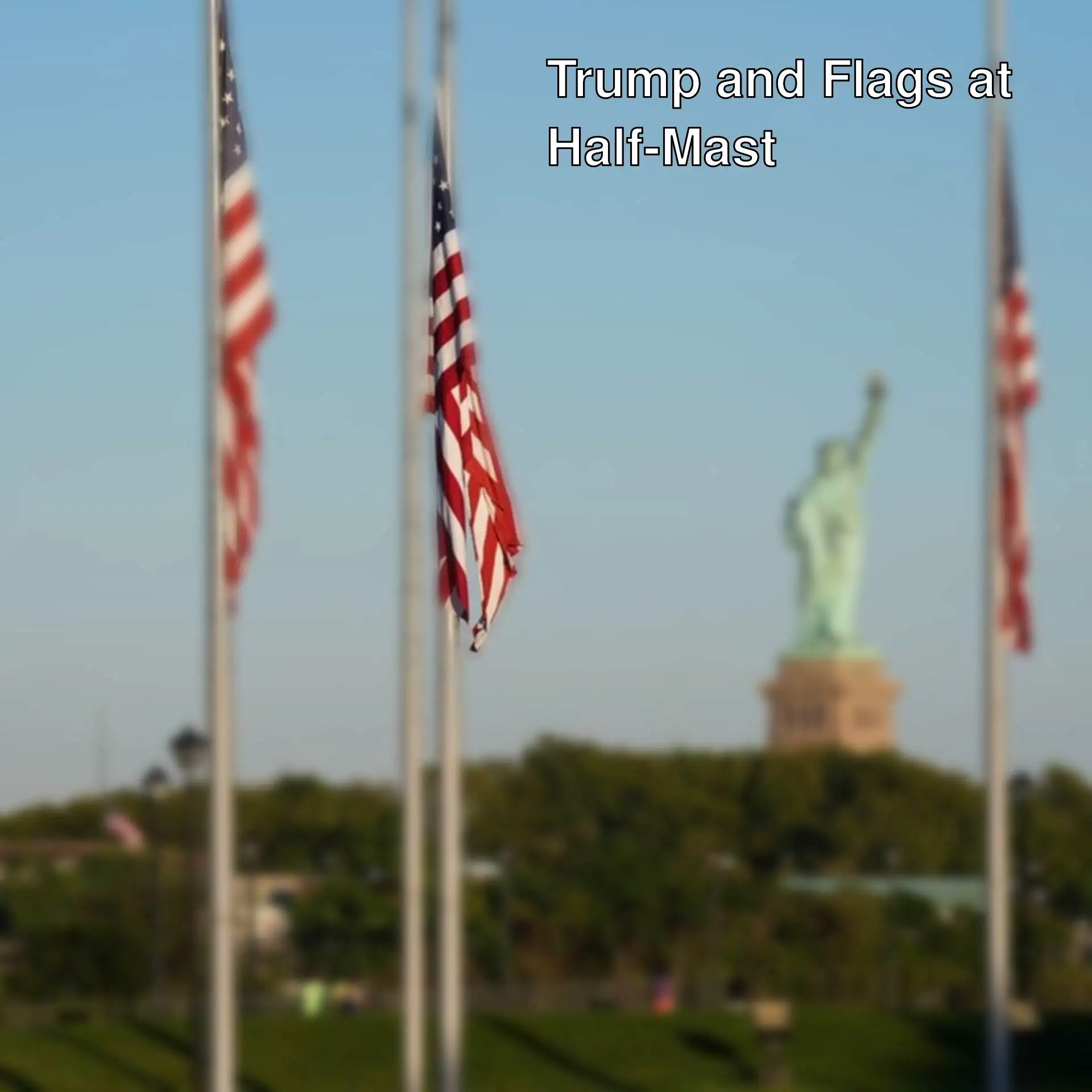 Statue of Liberty with many flags. Statue of Liberty with many flags.