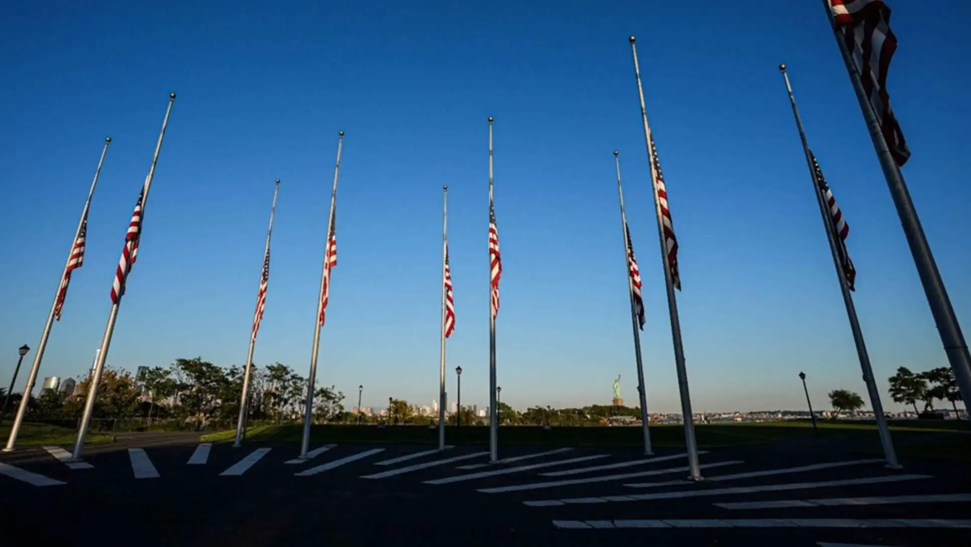 A group of flags on poles. A group of flags on poles.