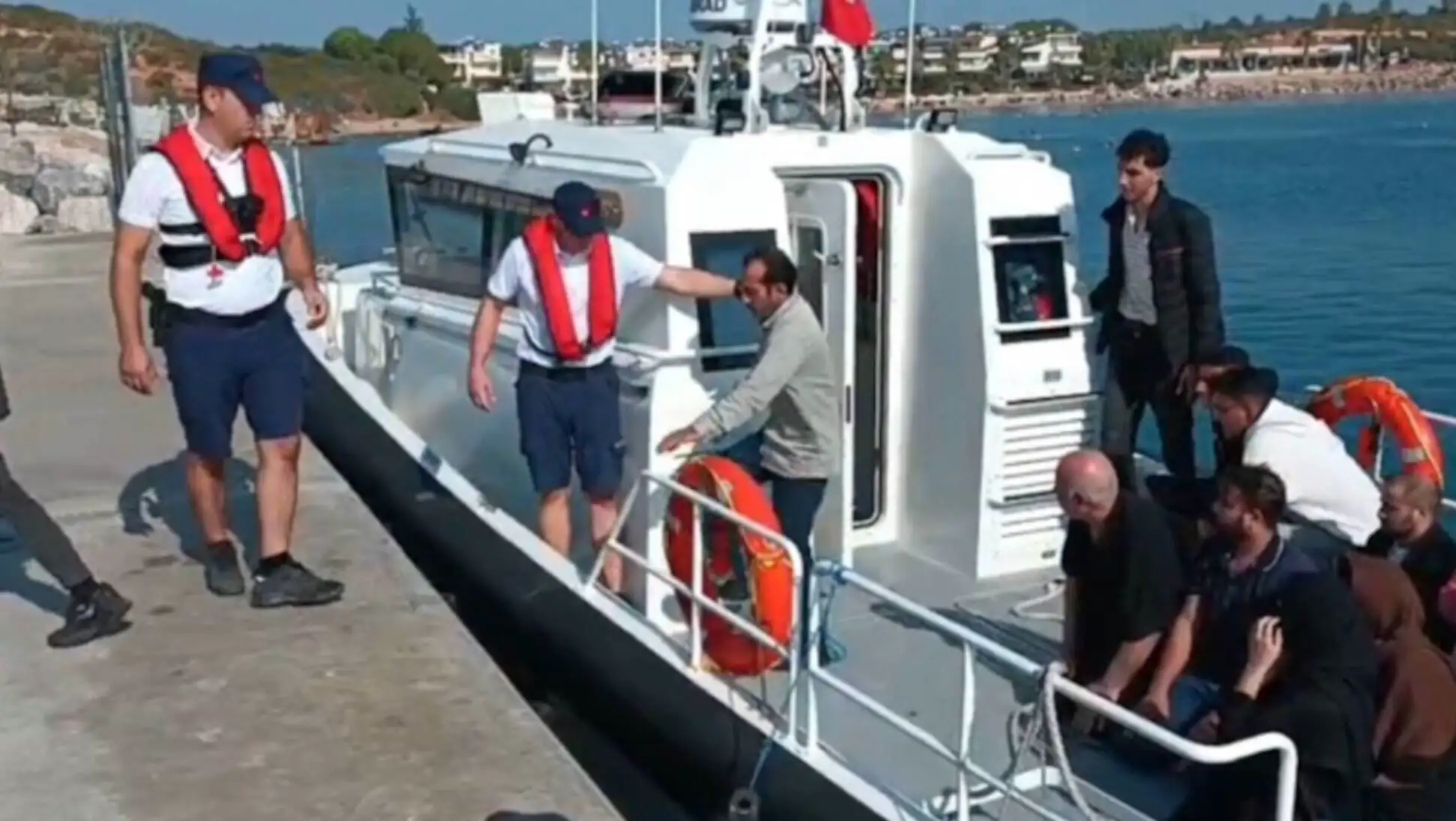 A group of people on a boat.