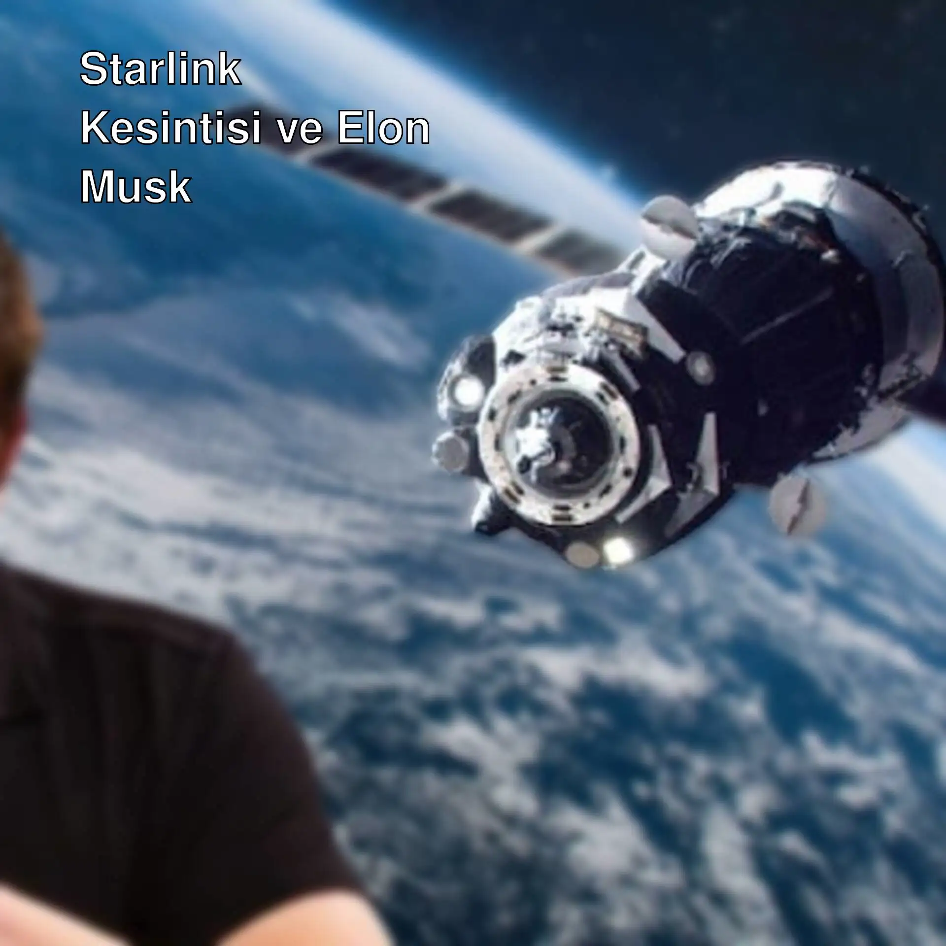 Elon Musk'ın Starlink uydu internet hizmeti ile ilgili bir görüntü.