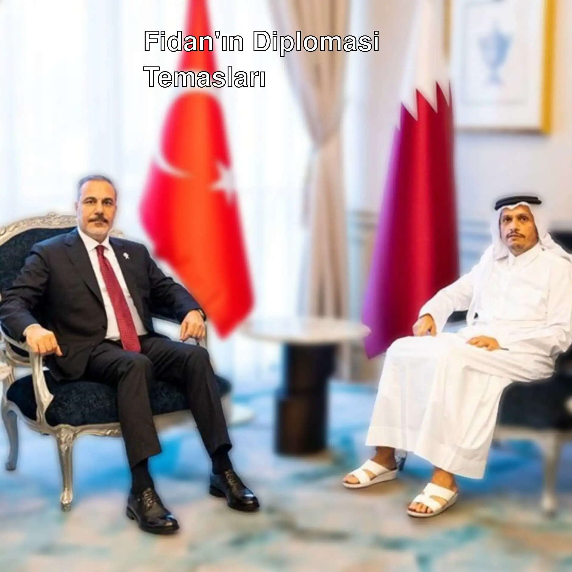 Dışişleri Bakanı Hakan Fidan ve Katar Başbakanı Al Sani görüşme yapıyor. Dışişleri Bakanı Hakan Fidan ve Katar Başbakanı Al Sani görüşme yapıyor.