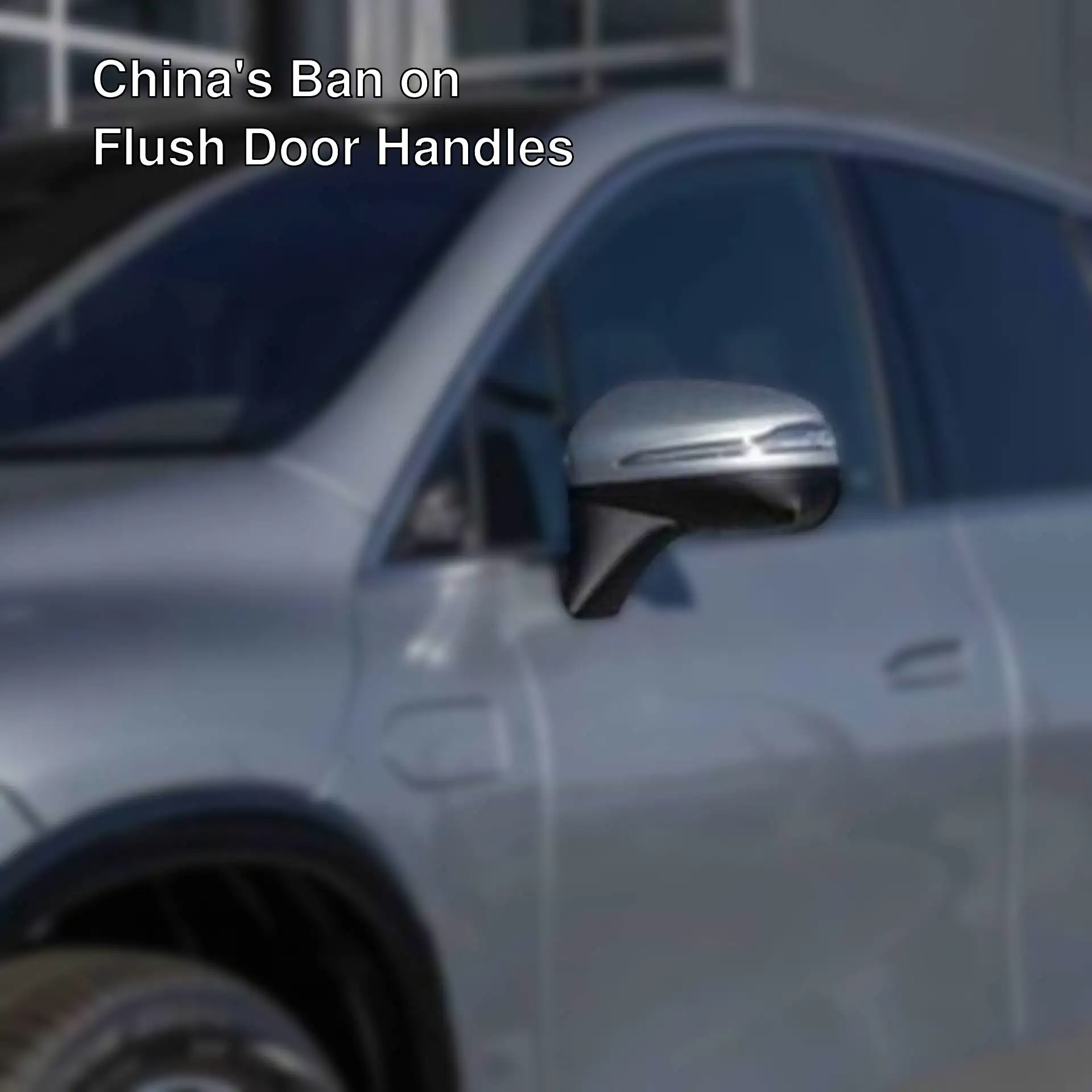A car parked in front of a building.