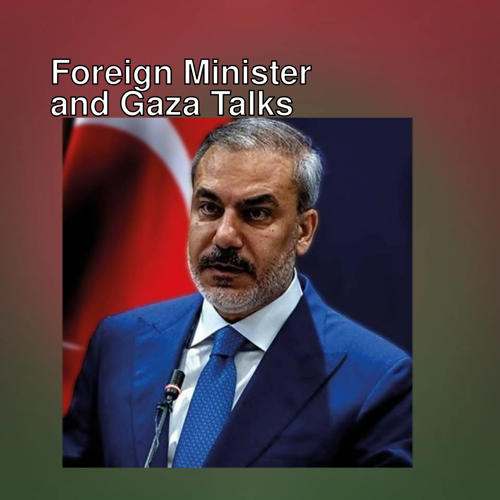 Foreign Minister Hakan Fidan is meeting with the Egyptian Foreign Minister.