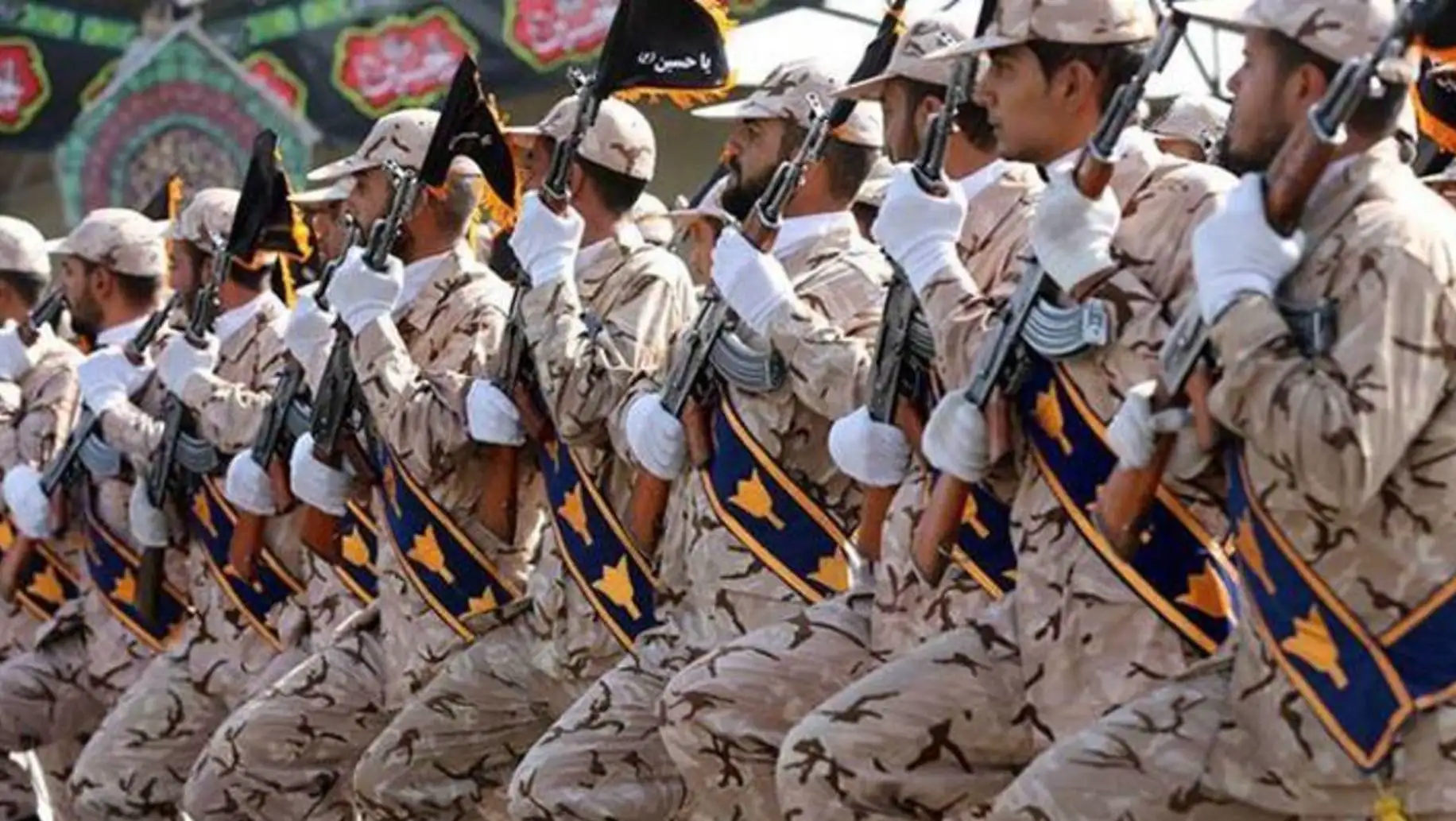 A group of soldiers holding guns. A group of soldiers holding guns.
