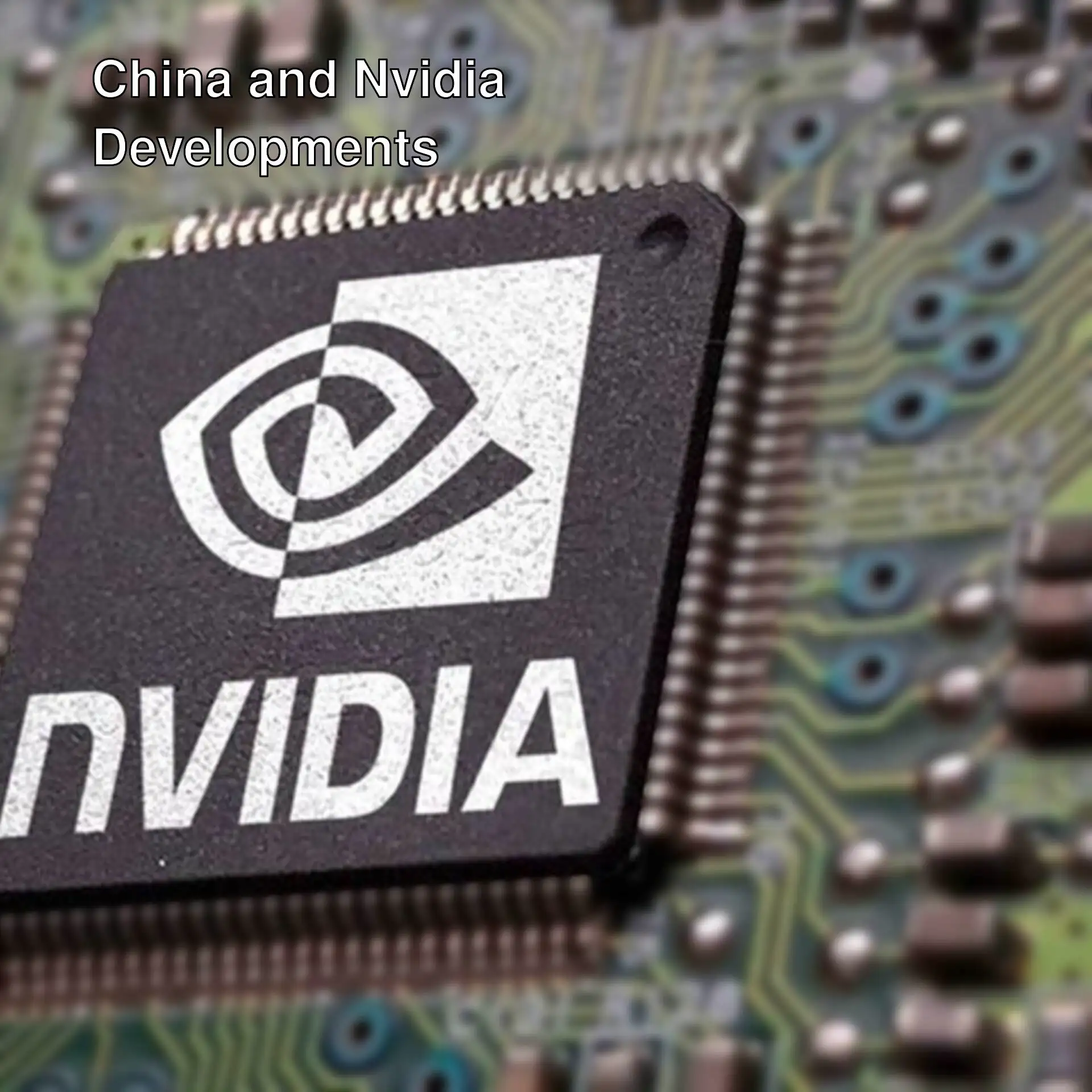 A close-up of a computer chip.