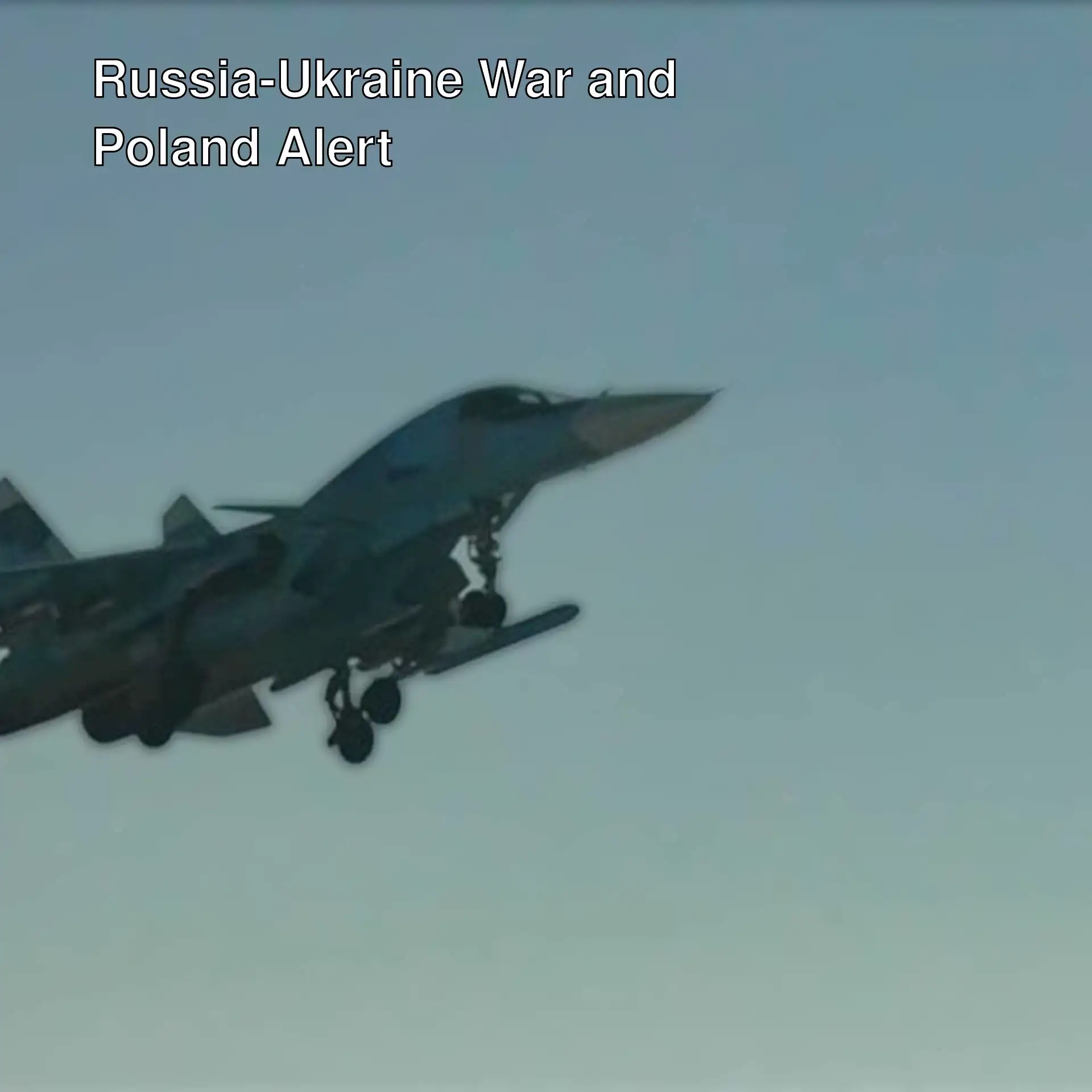 A jet flying in the sky.