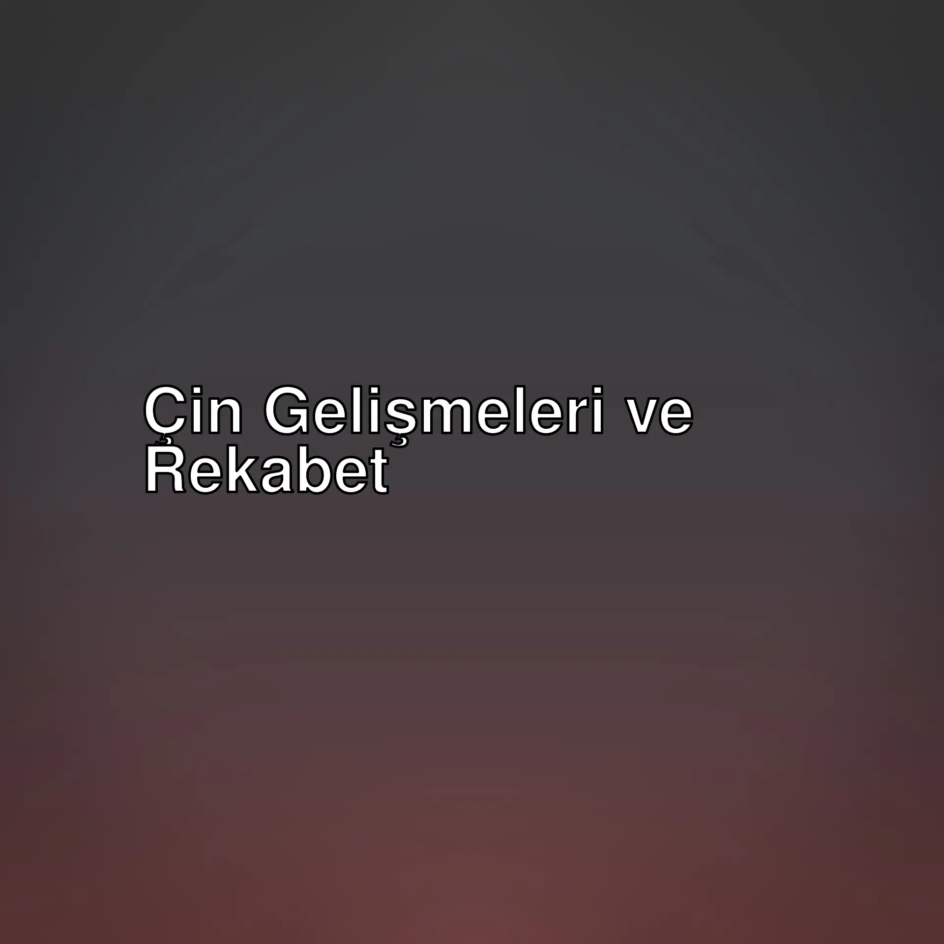 Çin'in kalkınma süreci ve küresel rekabet hakkında ilginç analizler. Ümit Akçay'ın görüşleriyle Çin'in geleceği ve etkileri üzerine düşünelim.