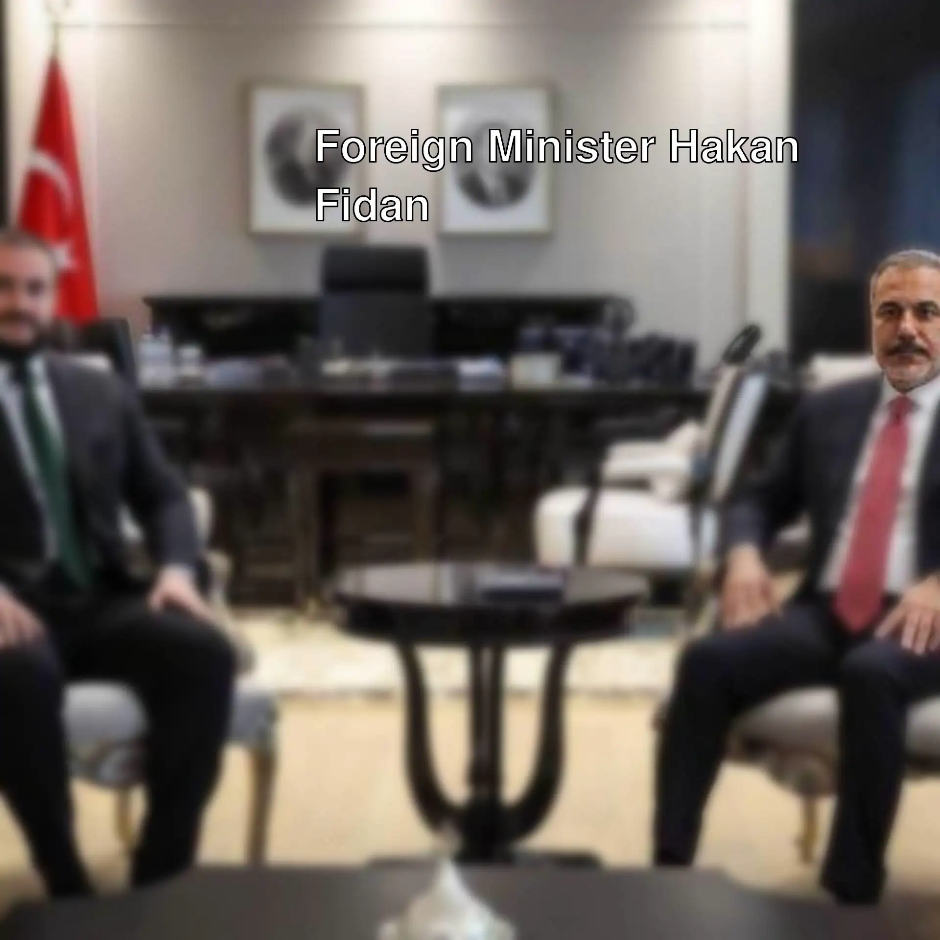 Foreign Minister Hakan Fidan and Serbian State Minister Zukorlic are meeting.