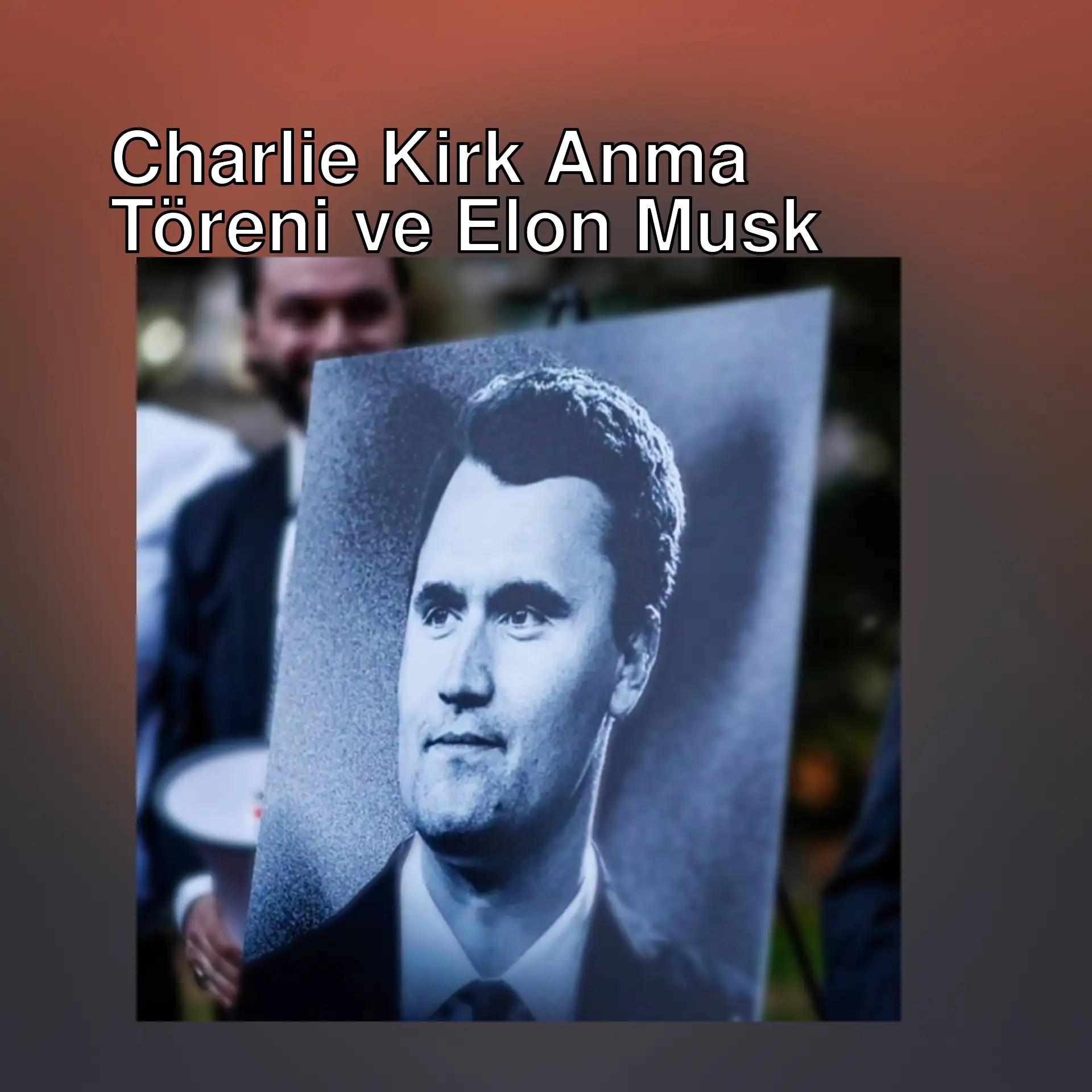 Elon Musk, Charlie Kirk için düzenlenen anma töreninde.
