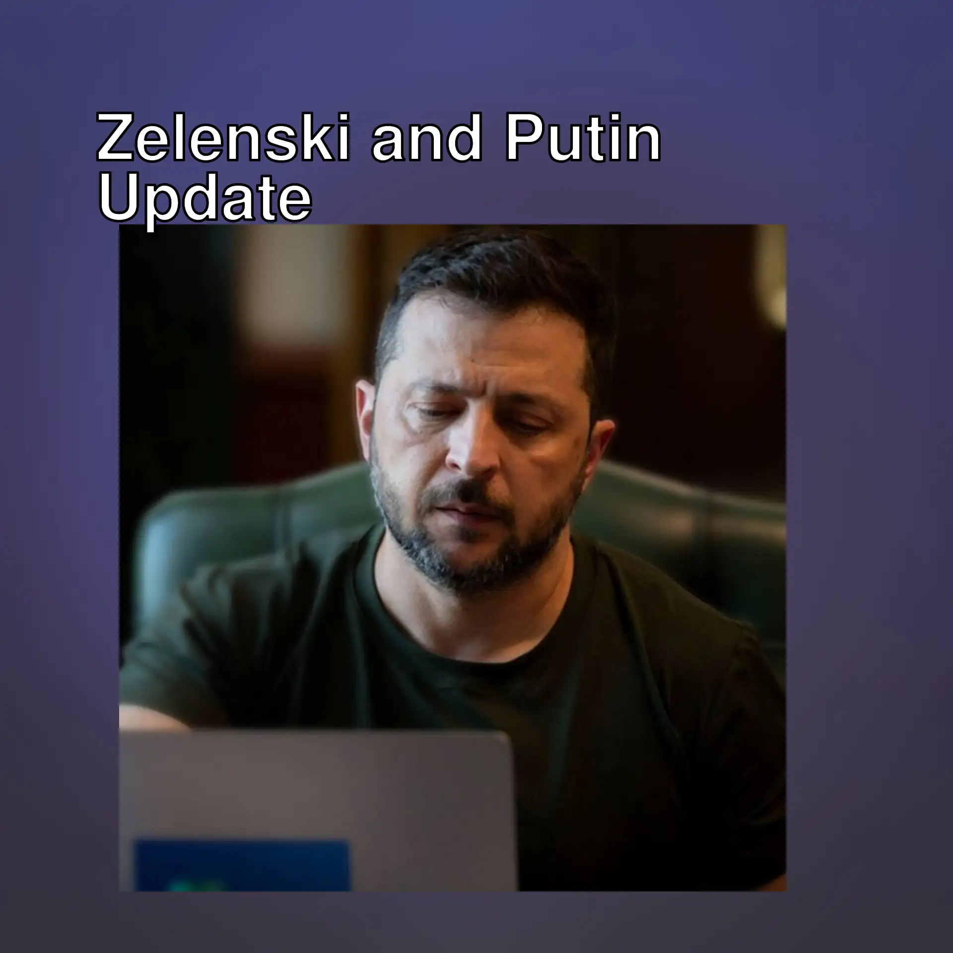 Zelenski makes a statement about the ceasefire.