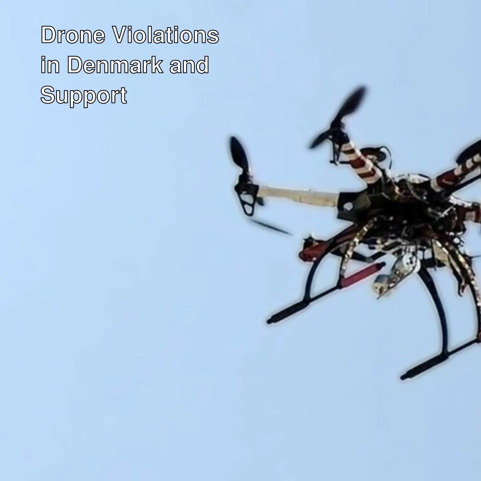 A drone flying in the sky