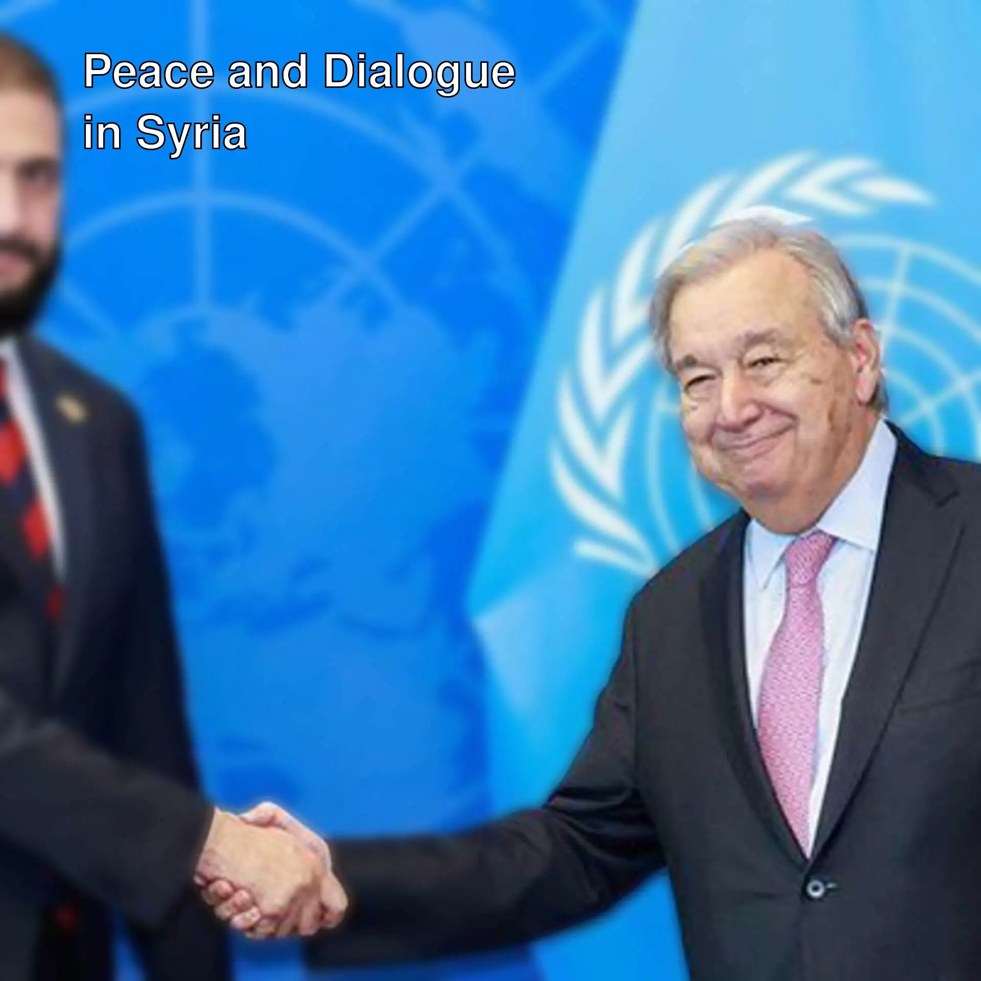 UN Secretary-General Guterres meets with the President of Syria.