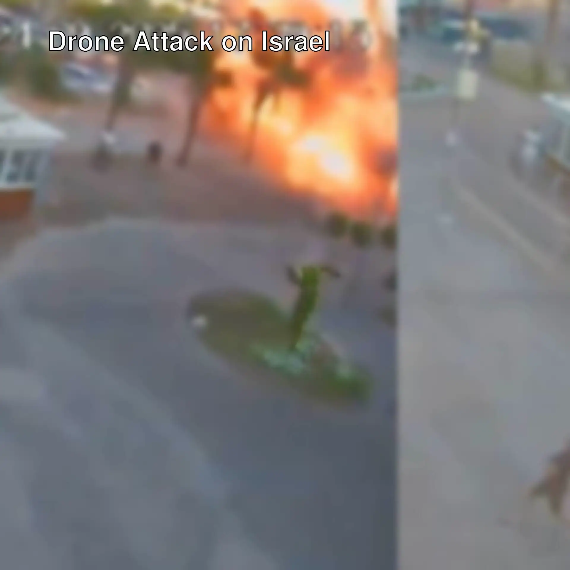 A fire in the street