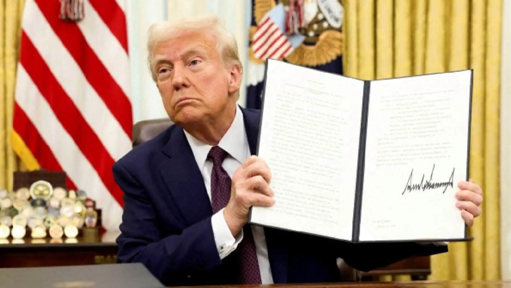 A man holding a book.