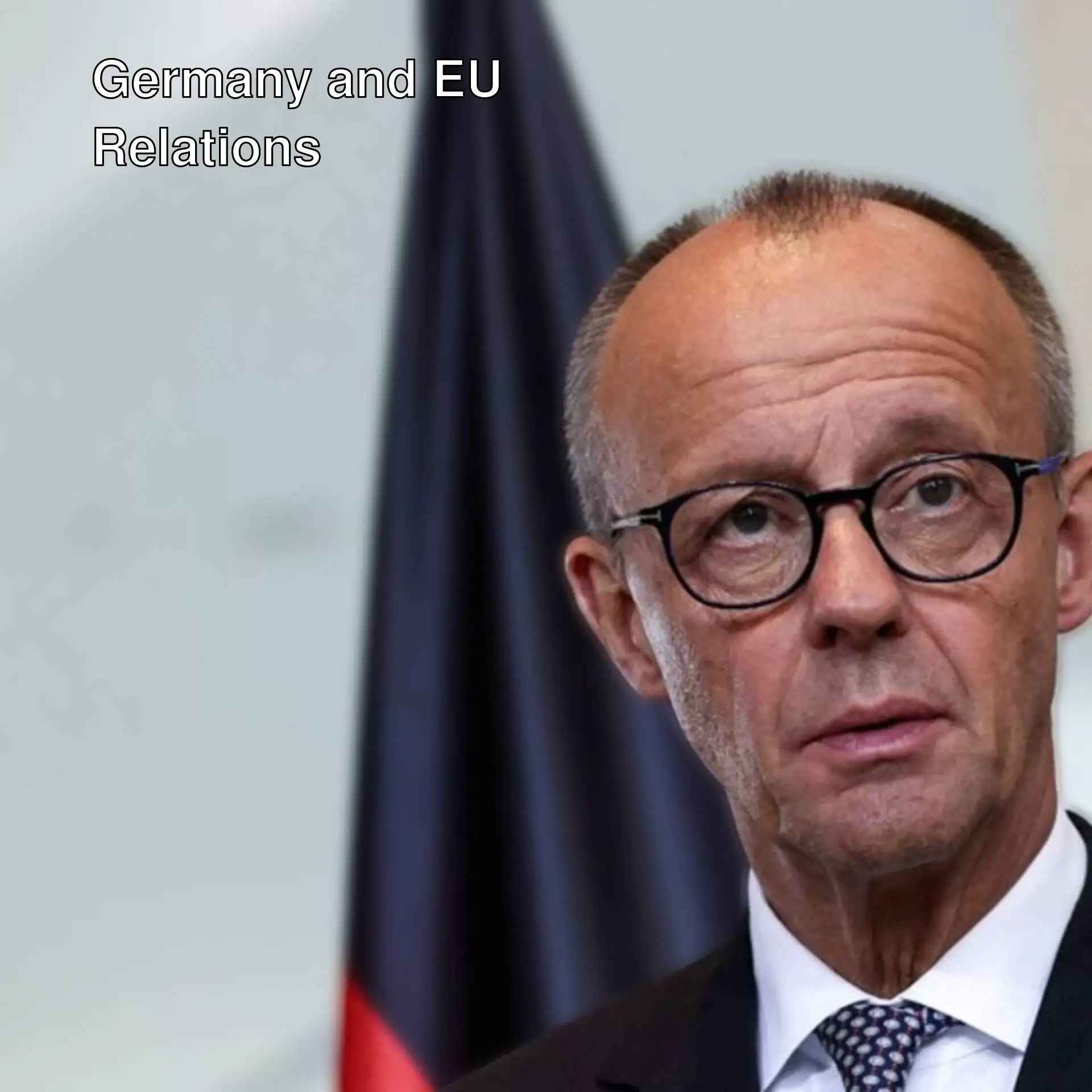 German Chancellor Merz at an official meeting.