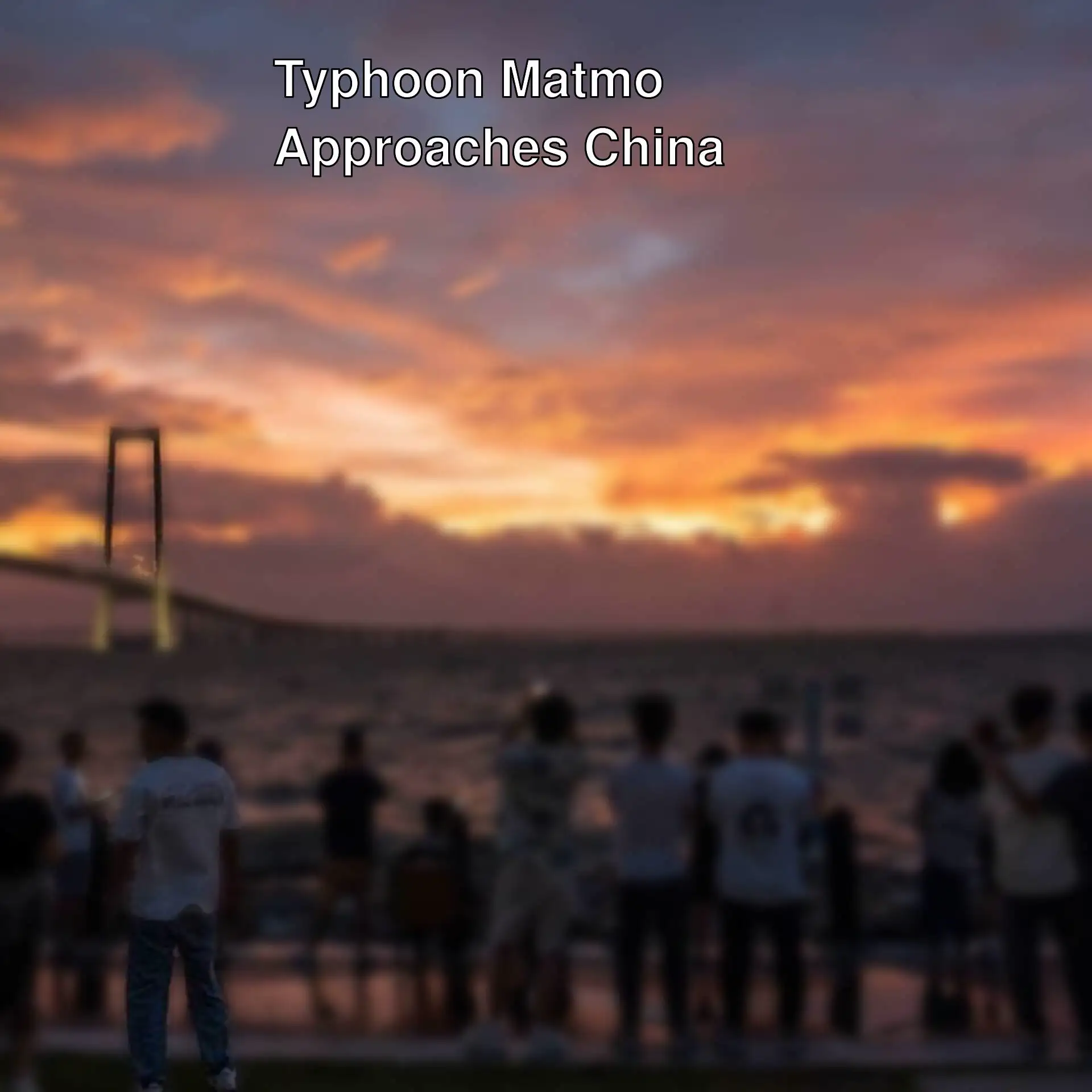 People preparing for Typhoon Matmo in China.