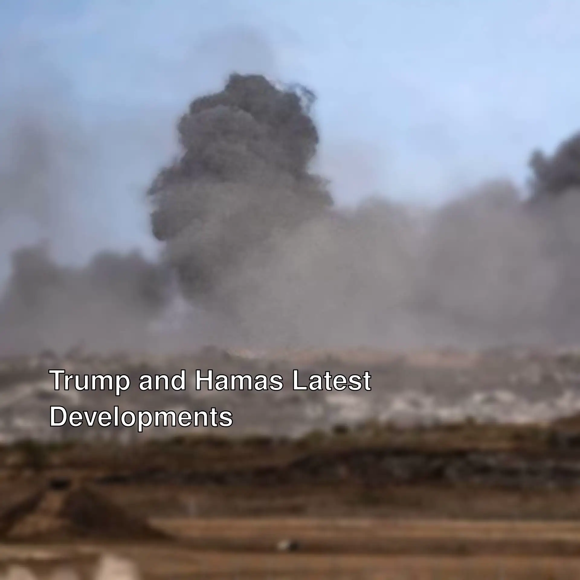 Trump made a commitment to Hamas!