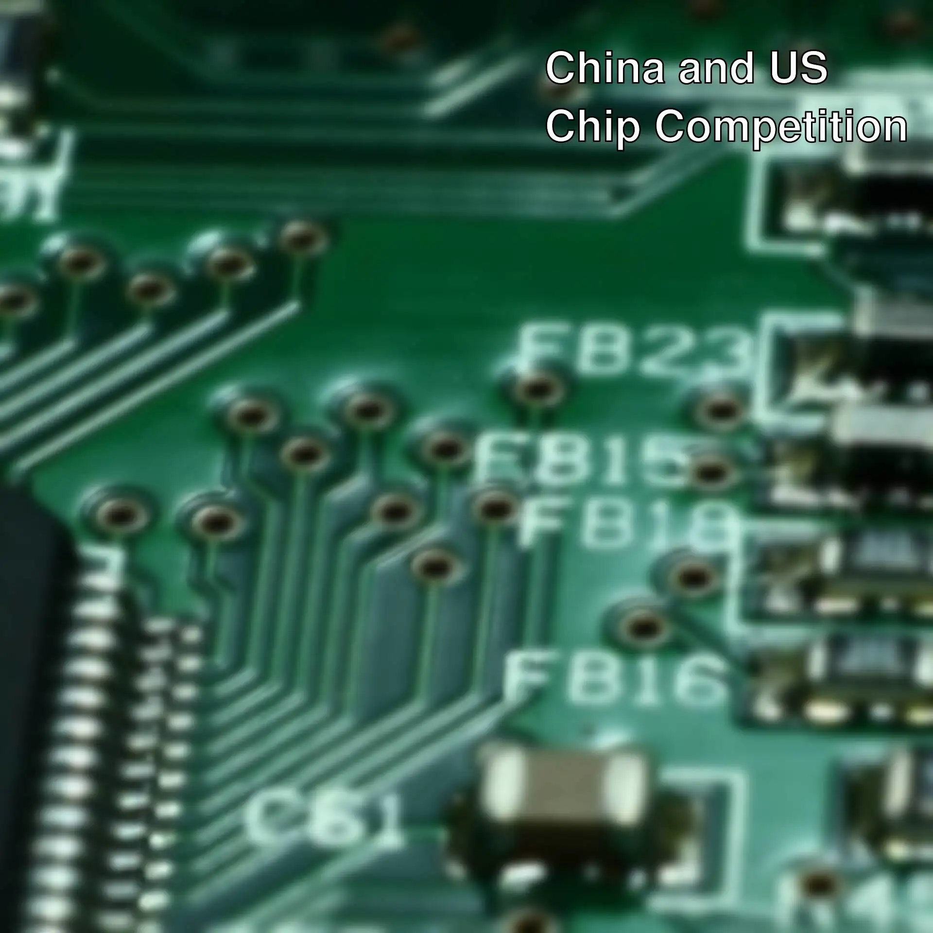 A close-up of a circuit board A close-up of a circuit board