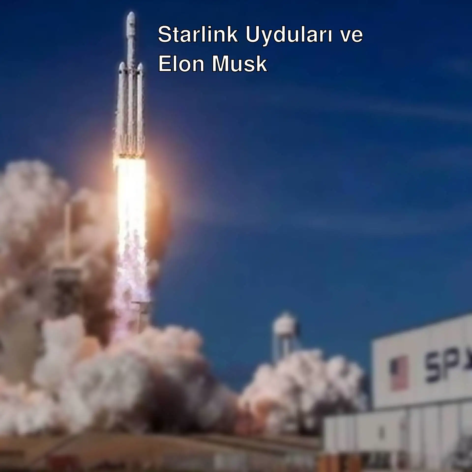 Bir roketin fırlatıldığı an. Bir roketin fırlatıldığı an.