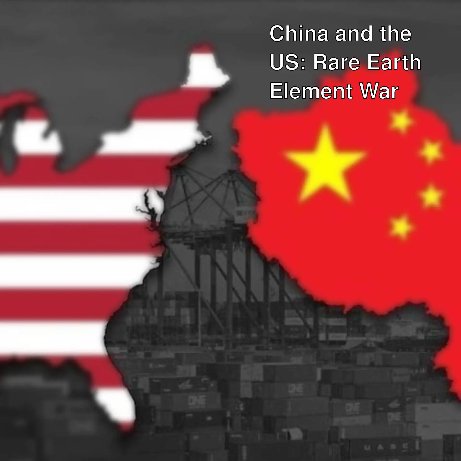 Map of the US and China