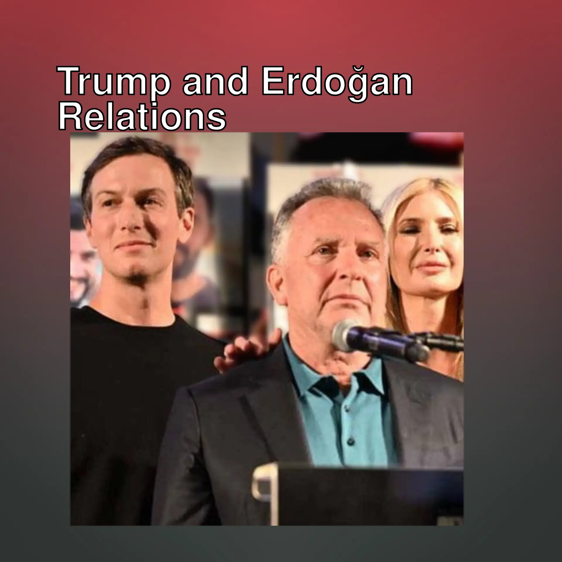 Witkoff with Trump's daughter and son-in-law in Tel Aviv.
