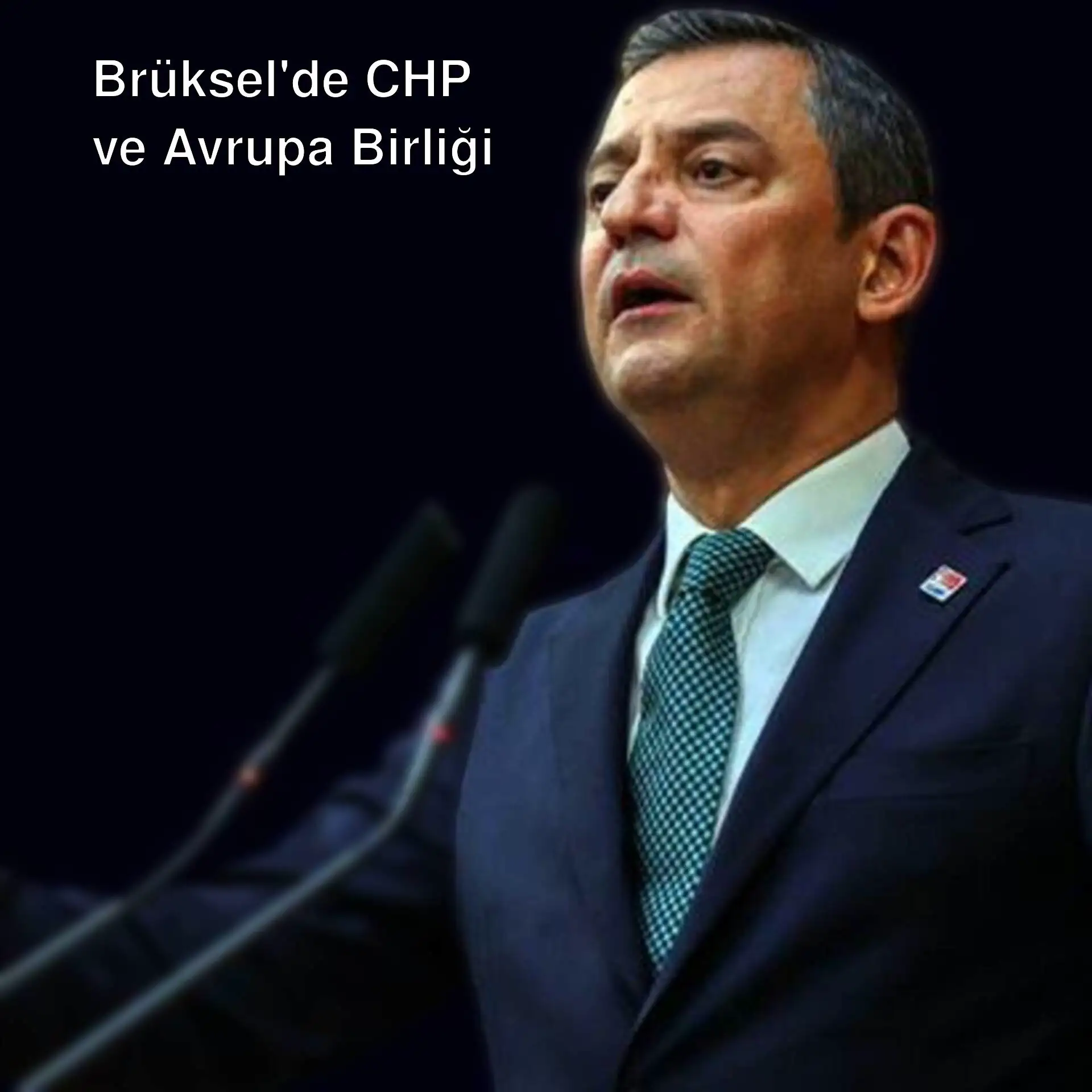 Özgür Özel, Brüksel'de konuşma yapıyor. Özgür Özel, Brüksel'de konuşma yapıyor.