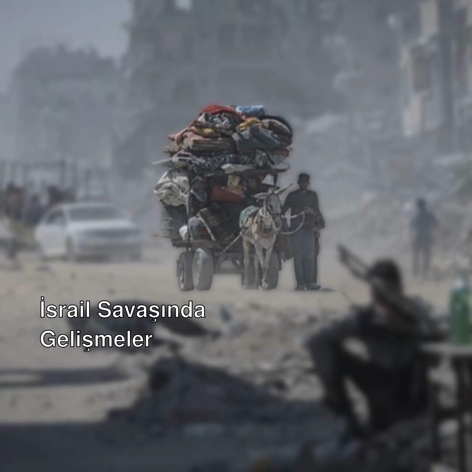 İsrail savaşında yaşanan çatışmalara dair bir görüntü. İsrail savaşında yaşanan çatışmalara dair bir görüntü.