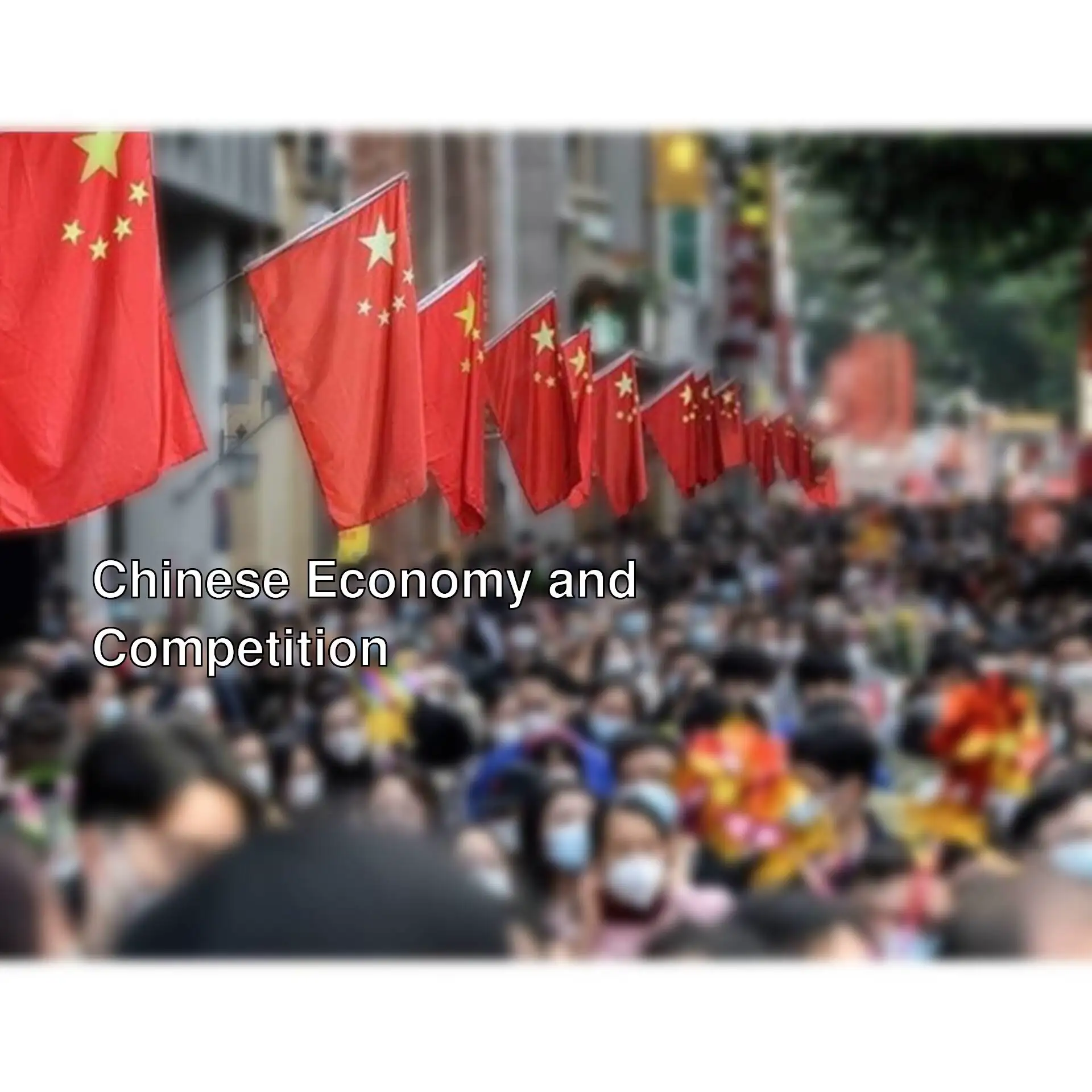 A crowd related to developments in the Chinese economy. A crowd related to developments in the Chinese economy.