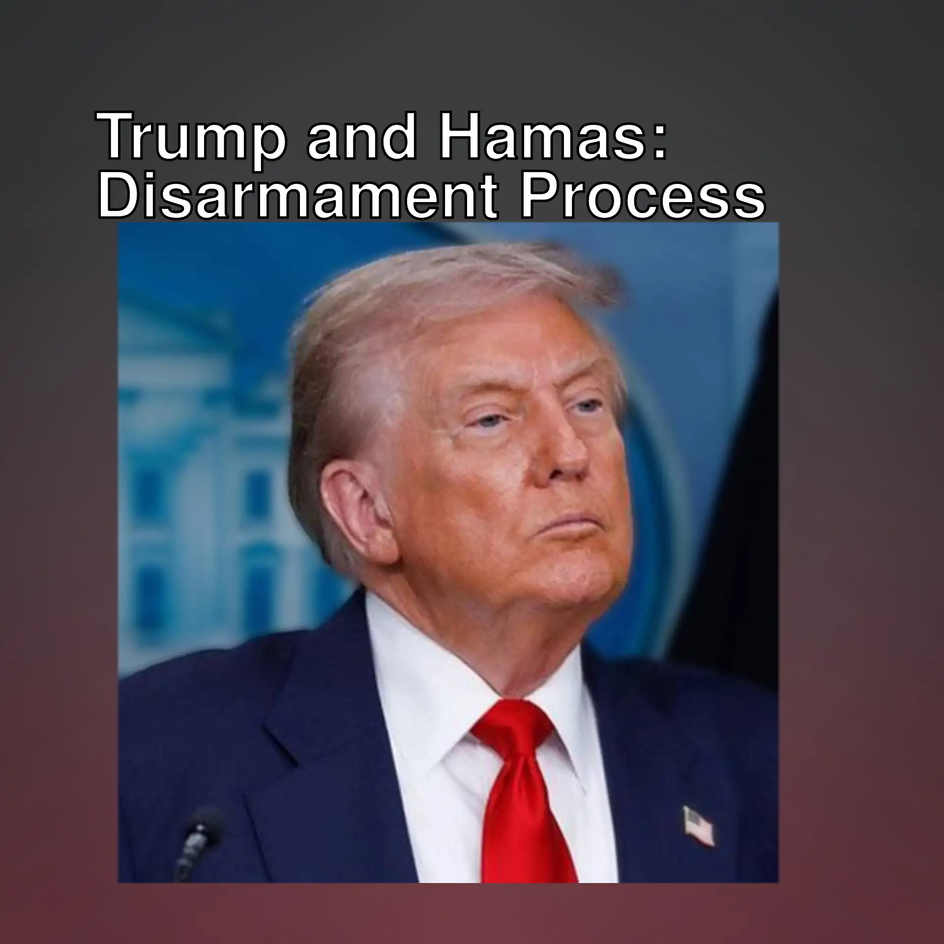 President Trump made promises to Hamas. President Trump made promises to Hamas.