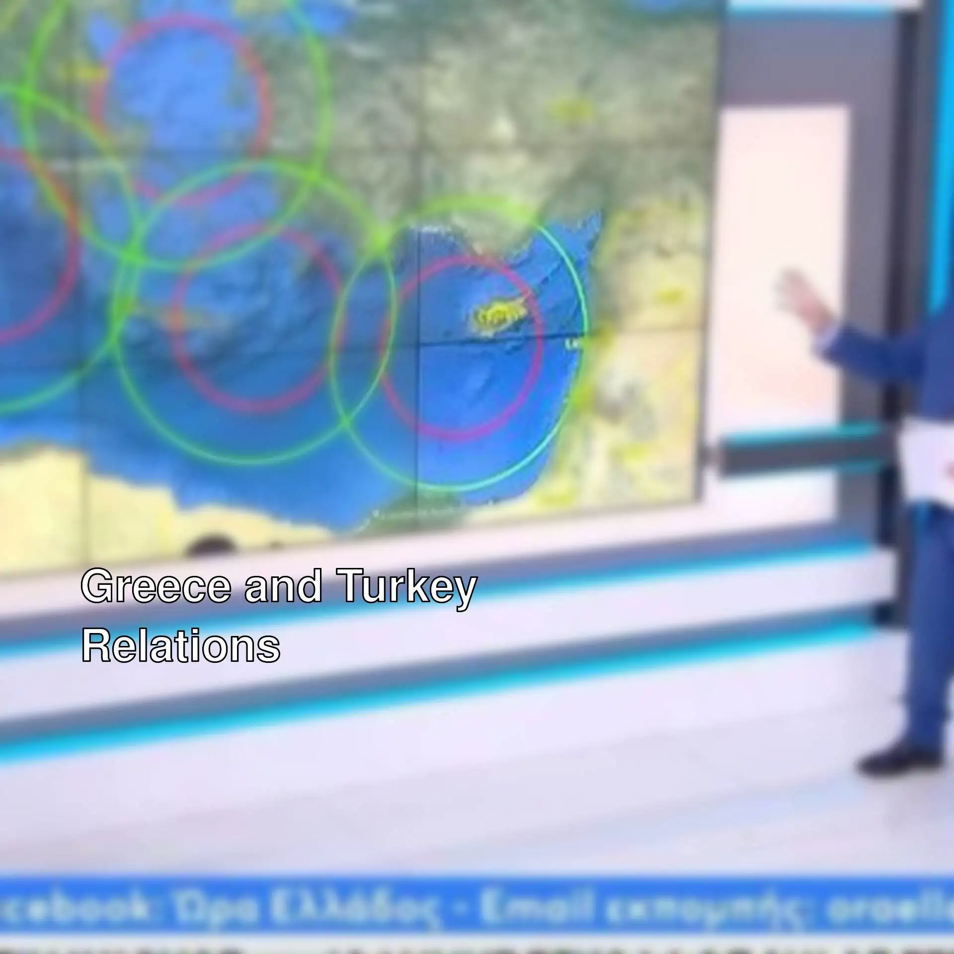 Greek admiral provocatively displays a map live on air. Greek admiral provocatively displays a map live on air.