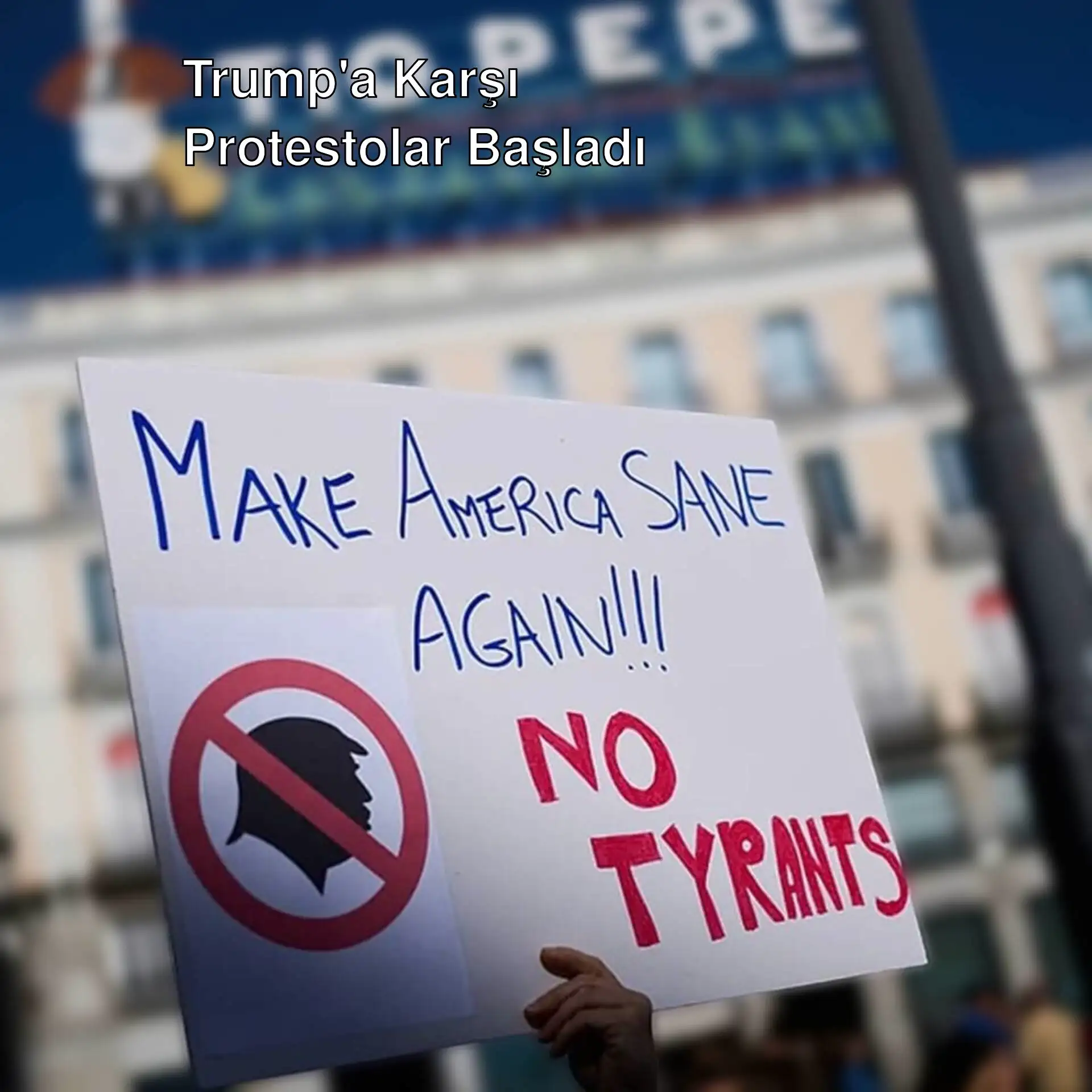 ABD'de Trump karşıtı protestolar. ABD'de Trump karşıtı protestolar.