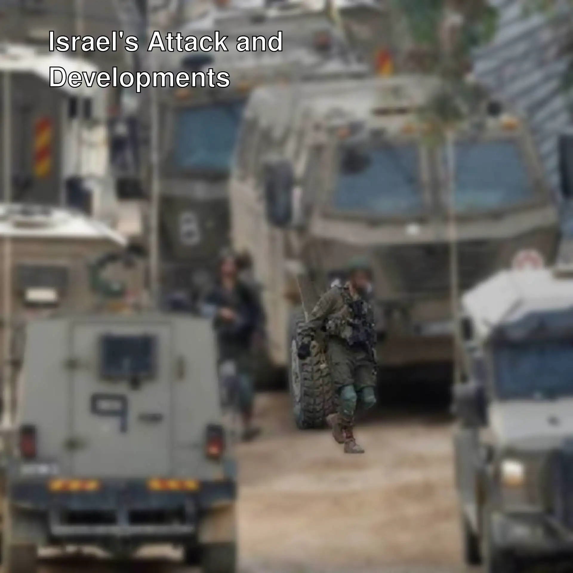 A group of military vehicles. A group of military vehicles.