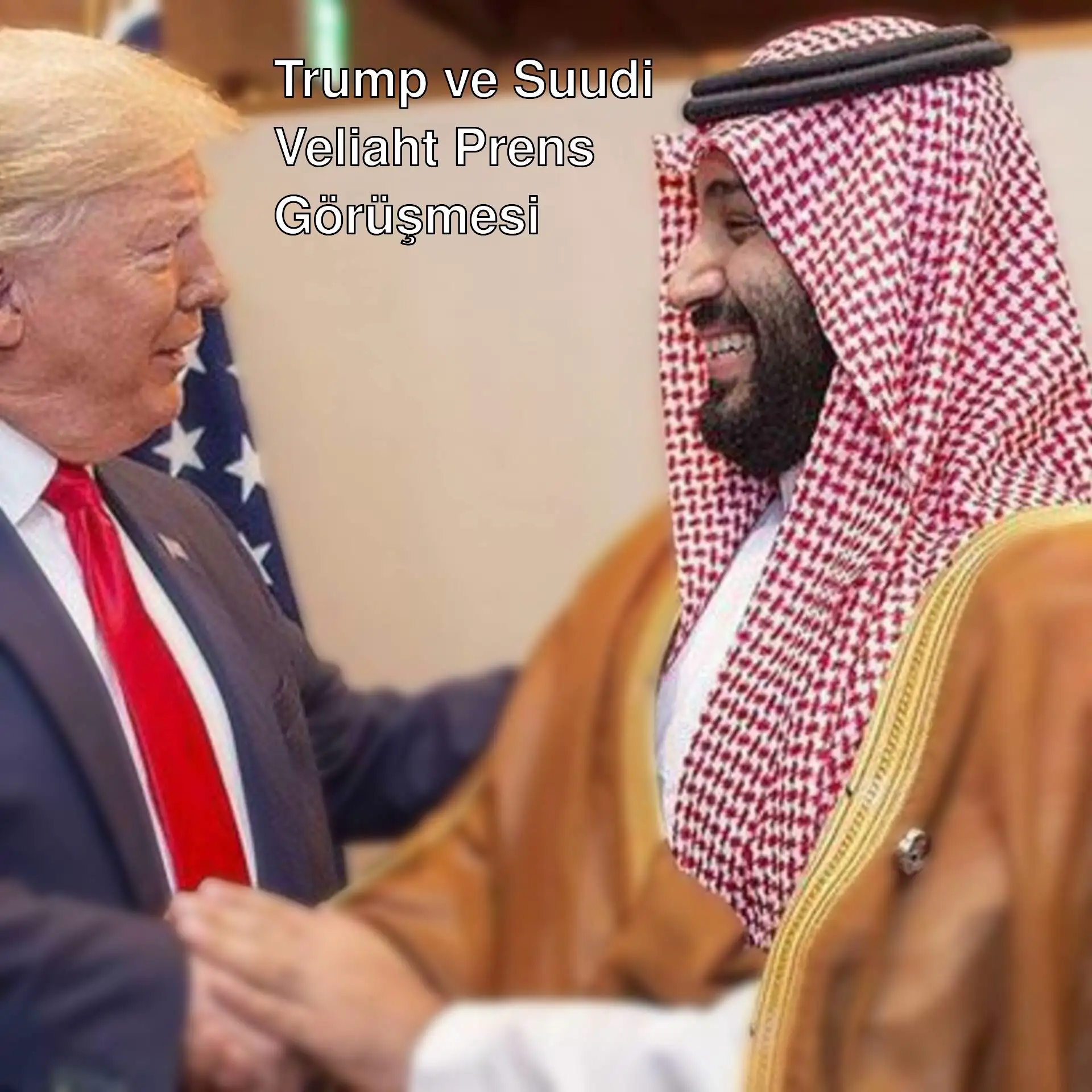 Trump ve Suudi Veliaht Prens el sıkışıyor. Trump ve Suudi Veliaht Prens el sıkışıyor.