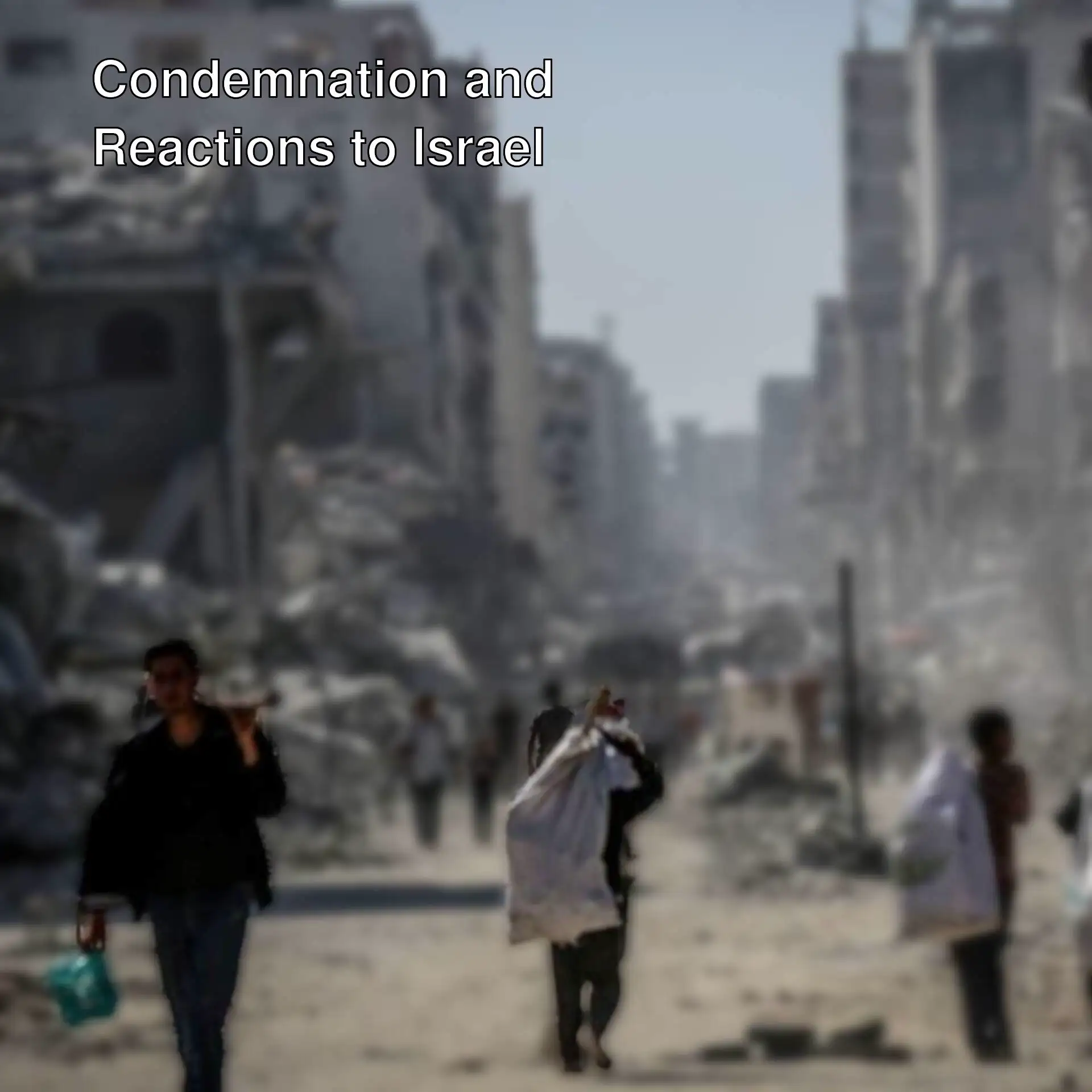 International condemnation actions against Israel. International condemnation actions against Israel.