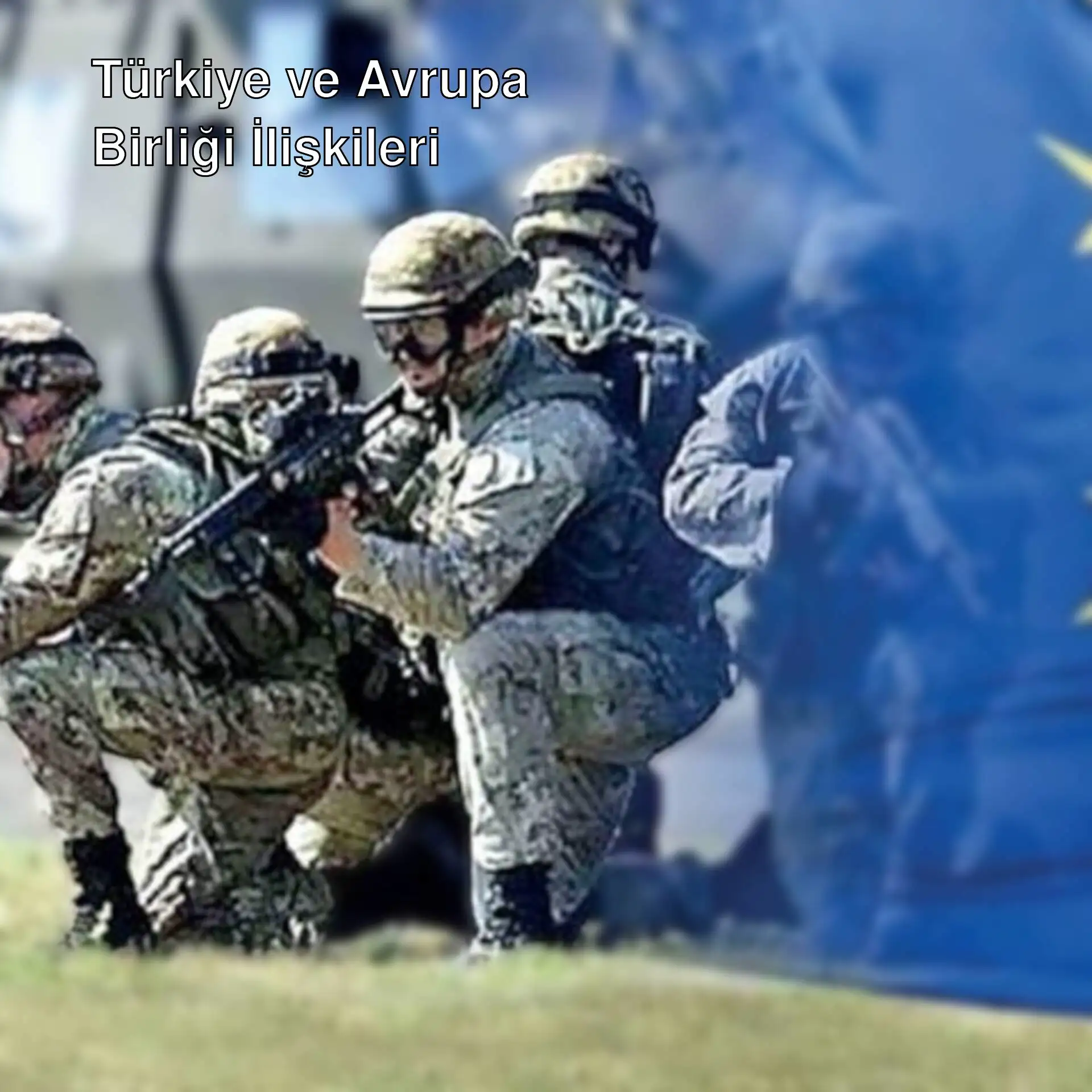 Askeri üniforma giymiş bir grup asker. Askeri üniforma giymiş bir grup asker.