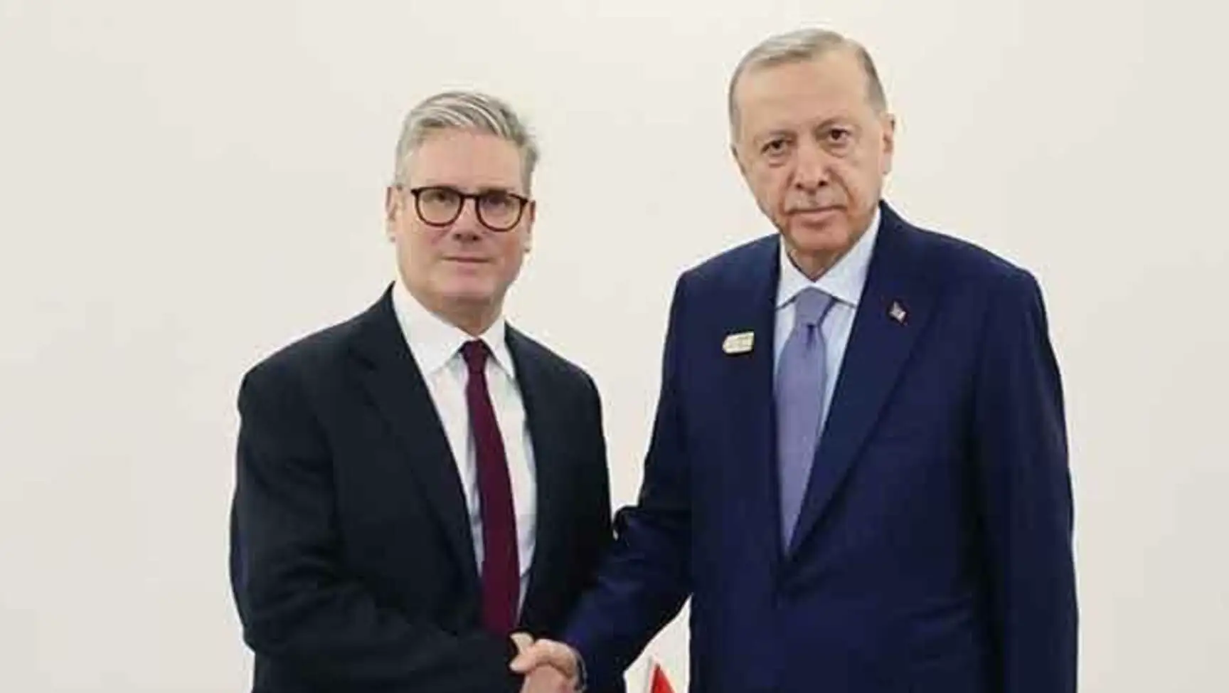 UK Prime Minister Starmer meeting with President Erdoğan. UK Prime Minister Starmer meeting with President Erdoğan.