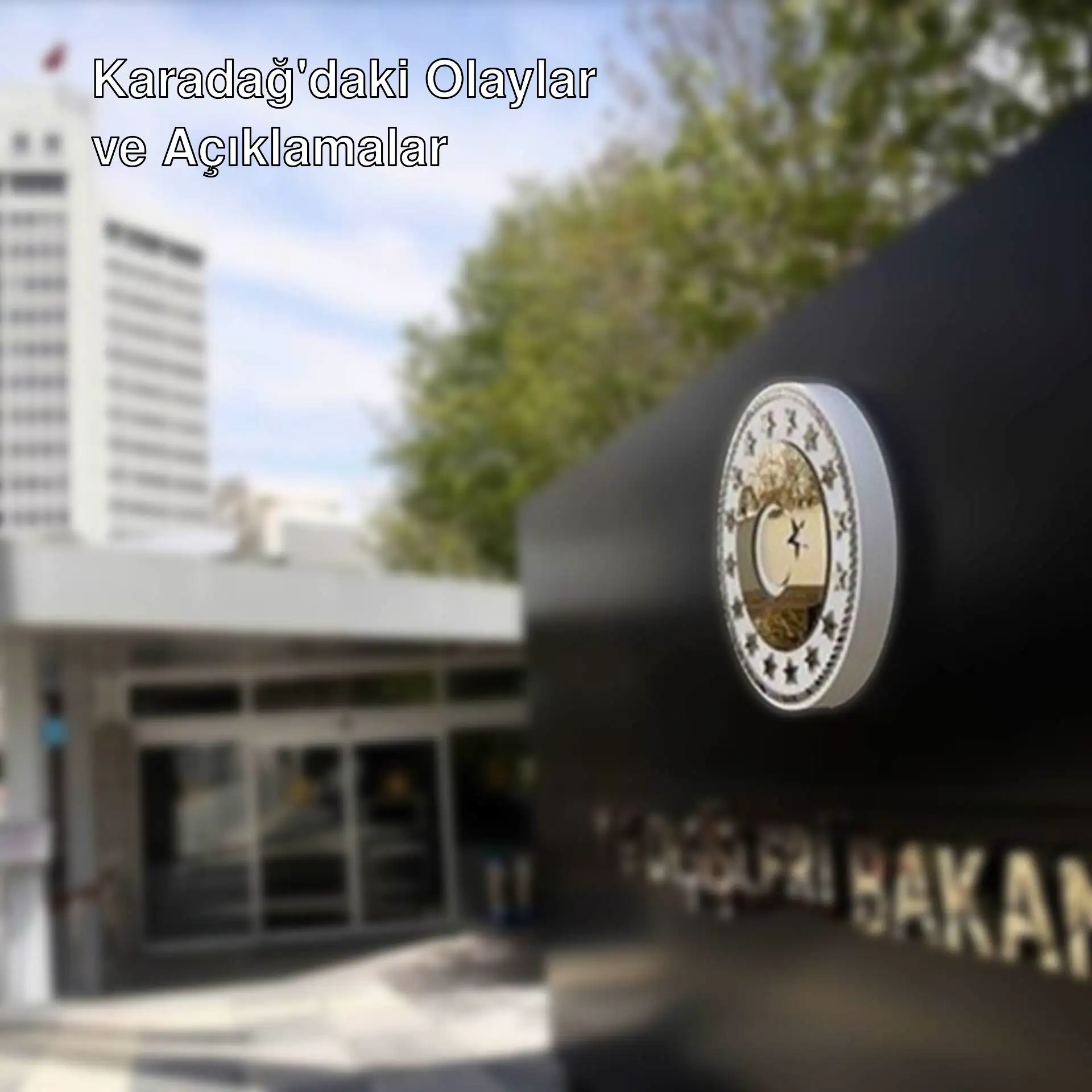 Dışişleri Bakanlığı'ndan Karadağ açıklaması Dışişleri Bakanlığı'ndan Karadağ açıklaması