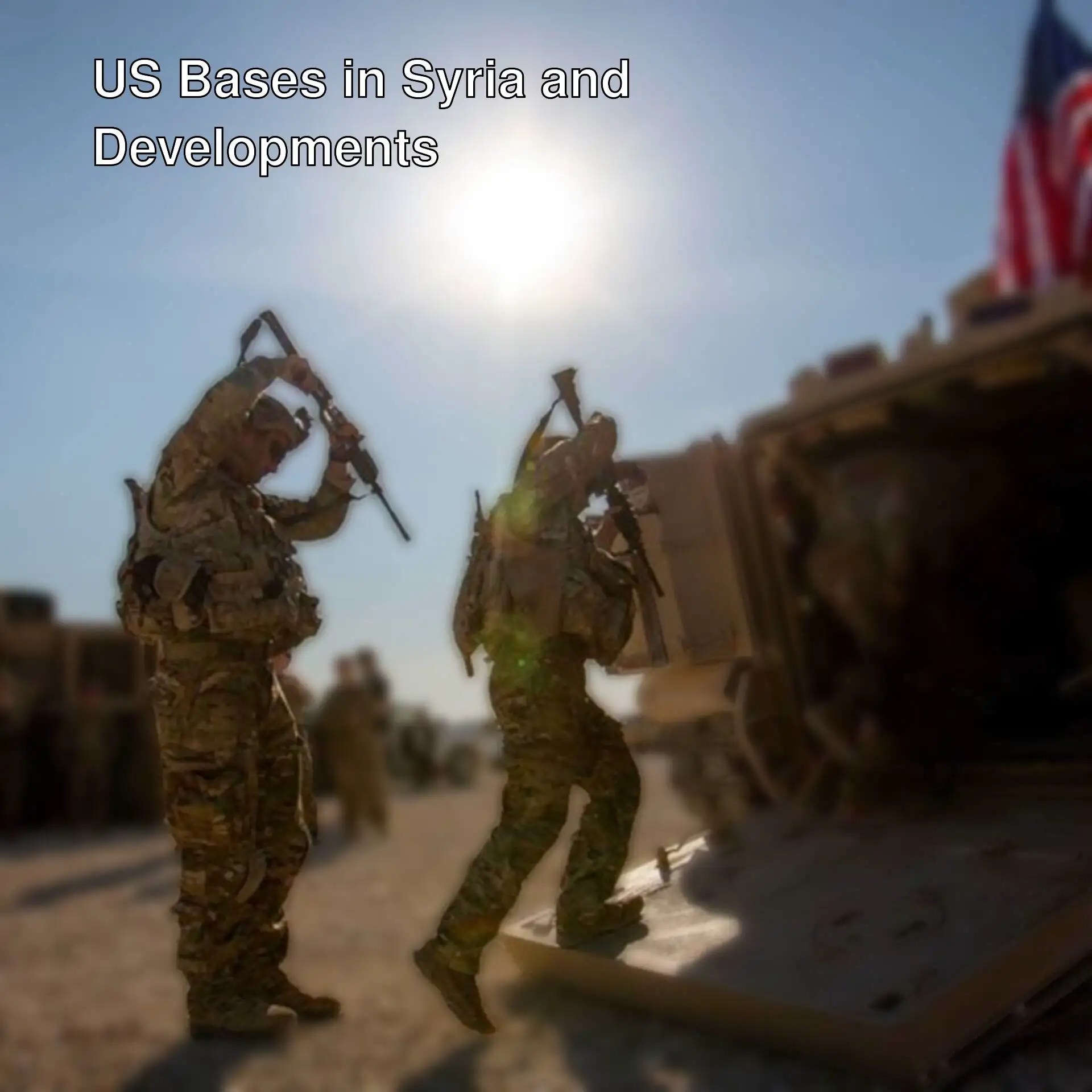 Supplies to US bases in Syria. Supplies to US bases in Syria.