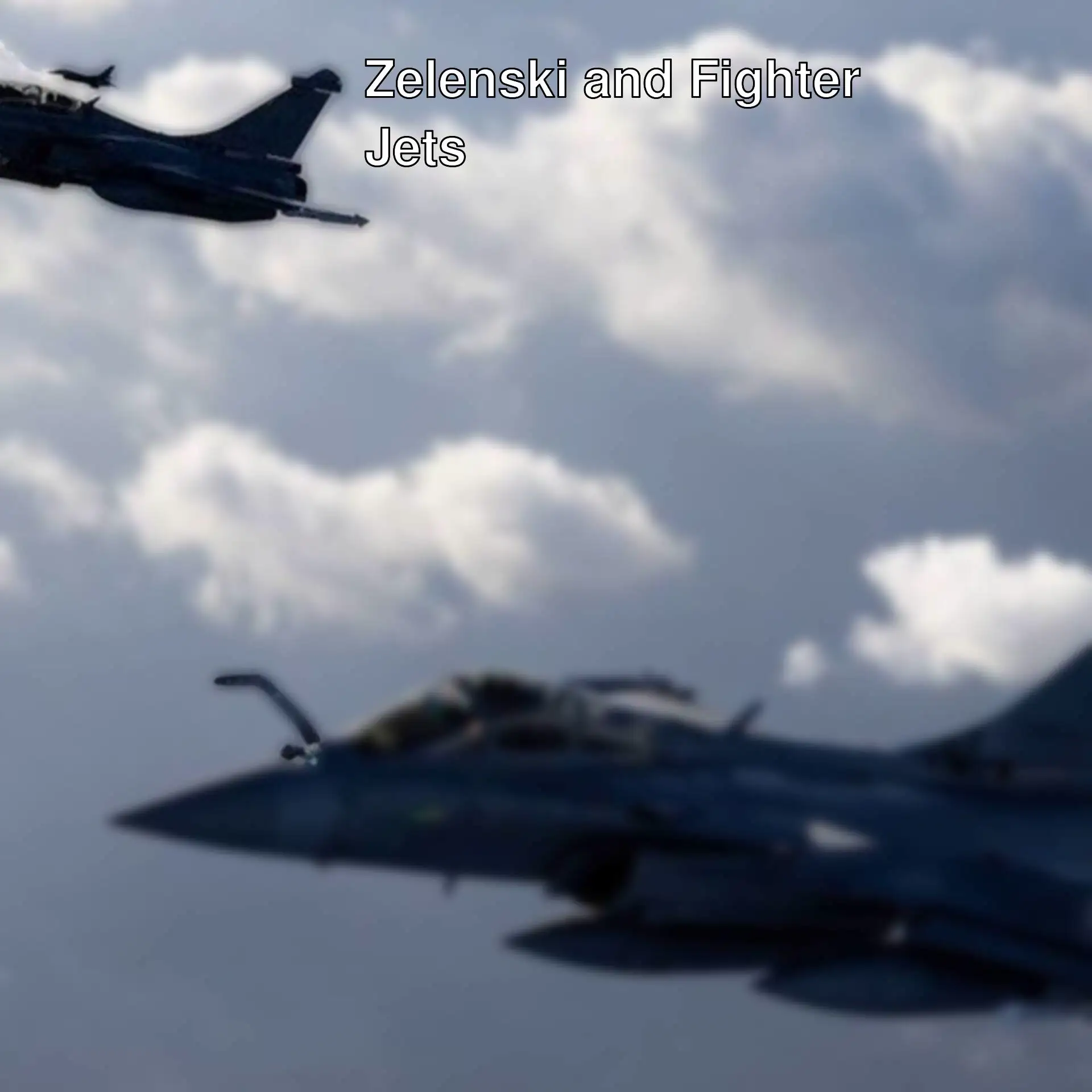 A group of fighter jets flying in the sky. A group of fighter jets flying in the sky.