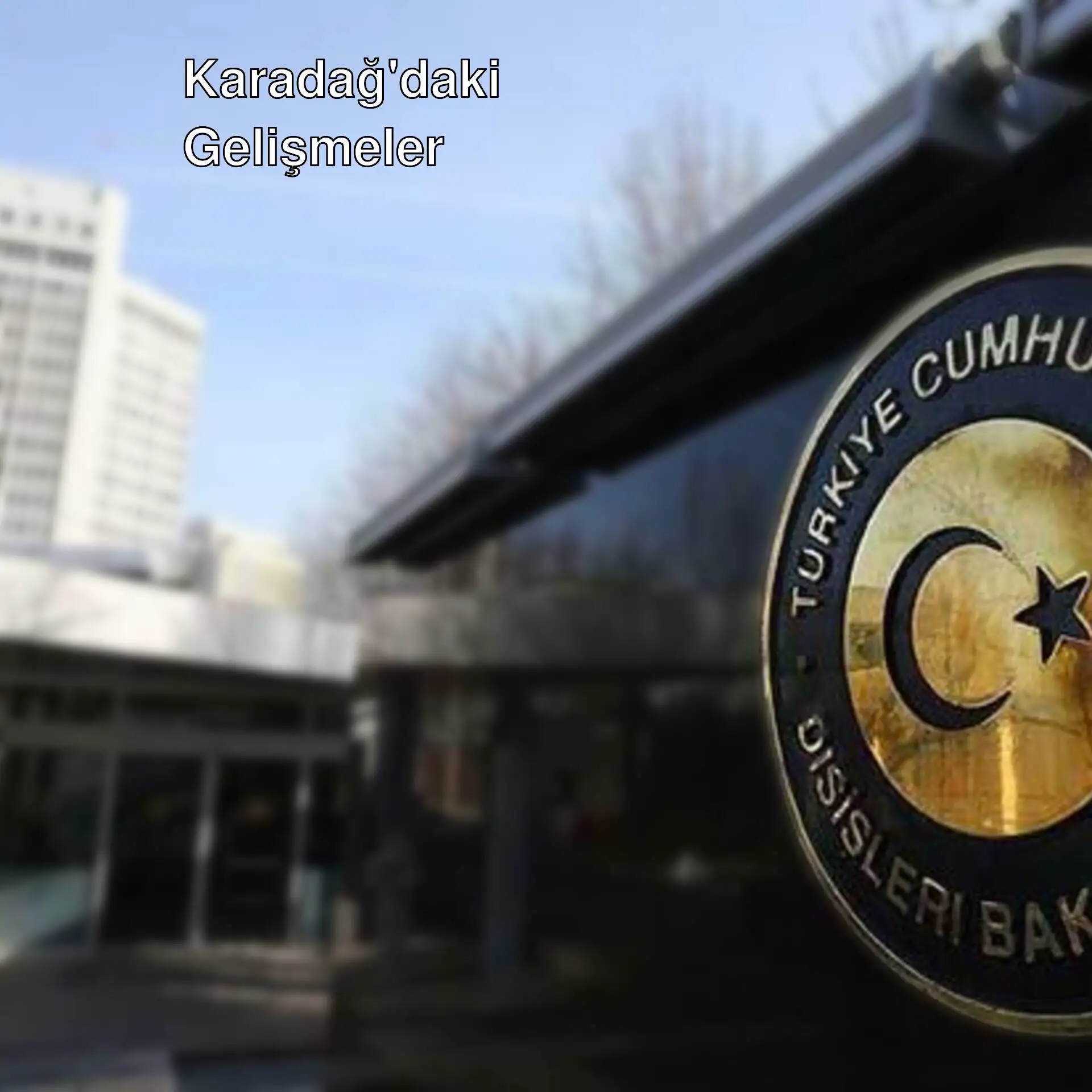 Dışişleri Bakanlığı Karadağ'daki gelişmeleri takip ediyor. Dışişleri Bakanlığı Karadağ'daki gelişmeleri takip ediyor.