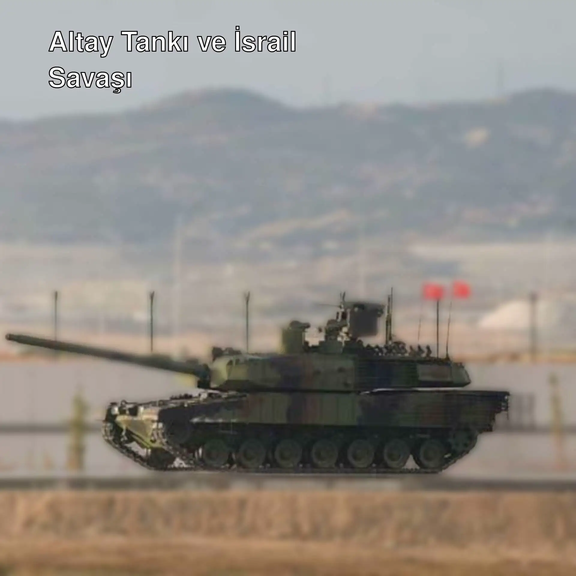 Bir askeri tank yol alıyor. Bir askeri tank yol alıyor.