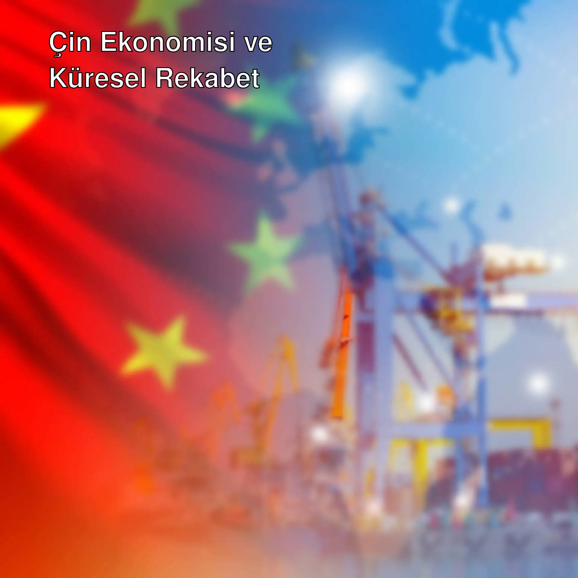 Çin bayrağı ve haritası Çin bayrağı ve haritası