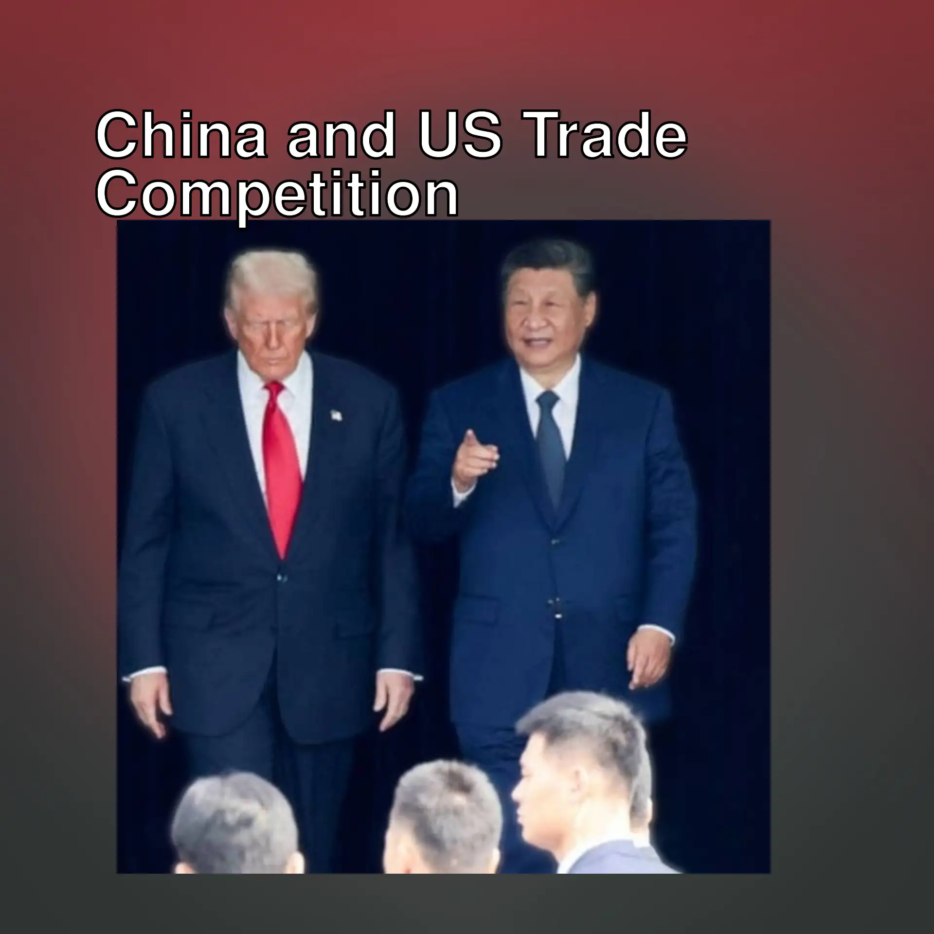 Leaders of China and the US meet. Leaders of China and the US meet.