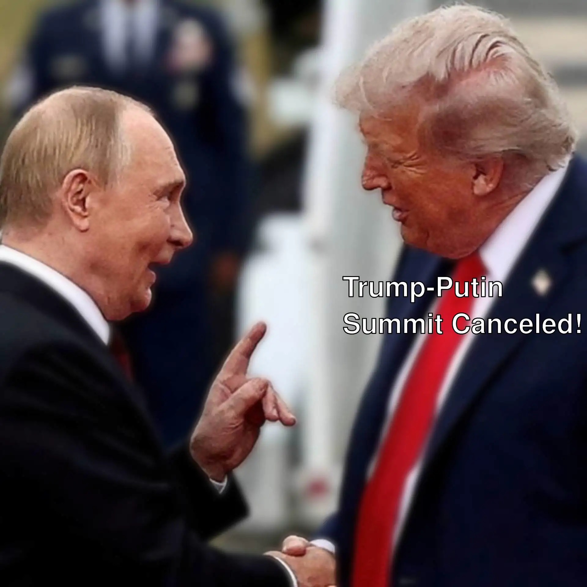 Trump and Putin shaking hands. Trump and Putin shaking hands.