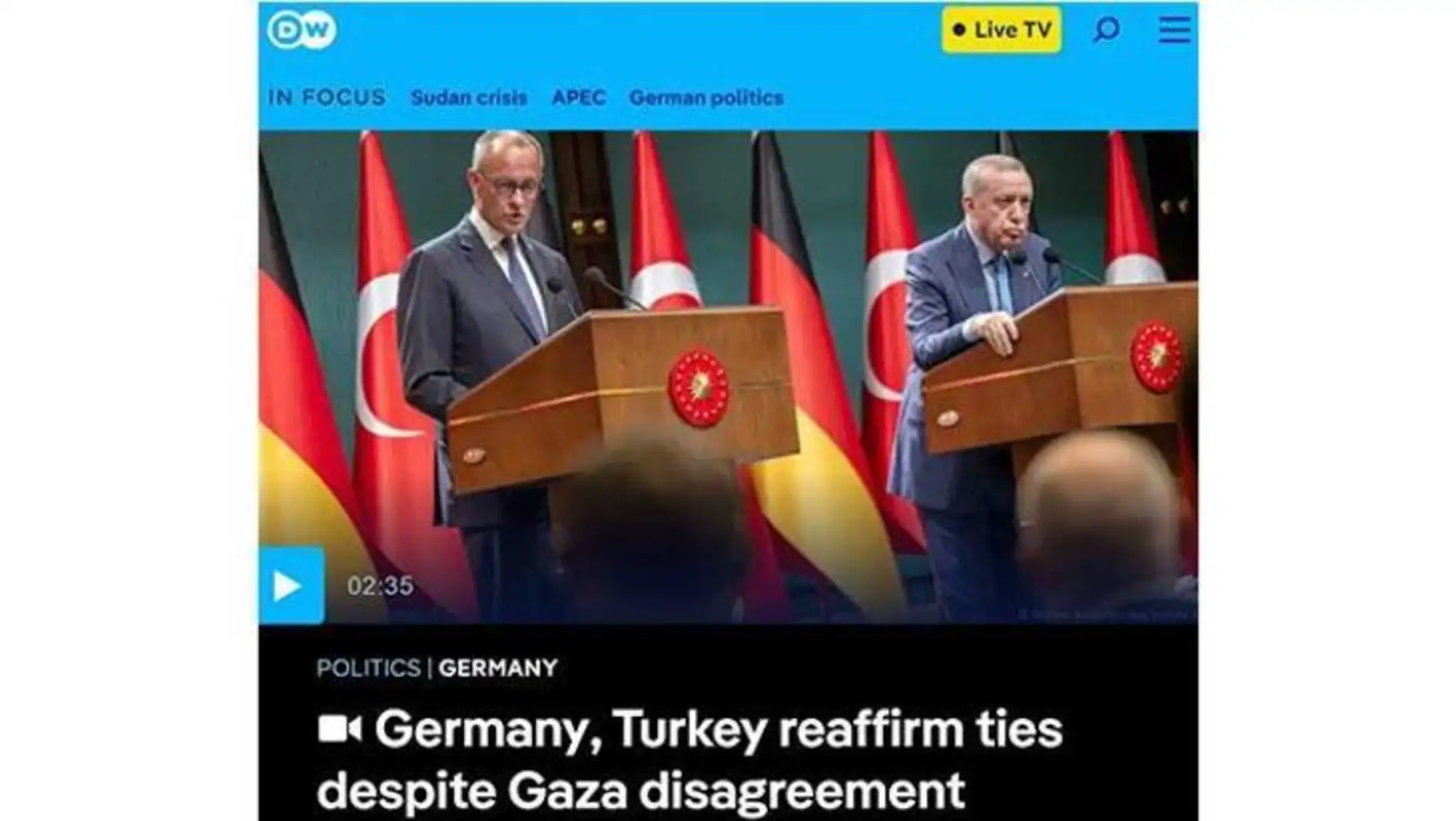 German Chancellor Merz made important statements during his visit to Turkey. German Chancellor Merz made important statements during his visit to Turkey.